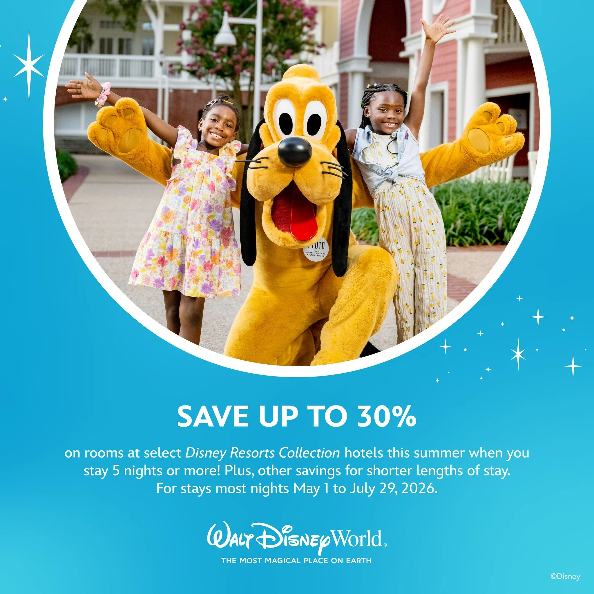 ✨ Summer at Disney just got a LOT more magical (and more affordable!) ✨

Dreaming of sunny pool days, nighttime fireworks, and all the Mickey-shaped snacks? Disney just dropped a room-only summer promo that can save you up to 30% on select Disney Res