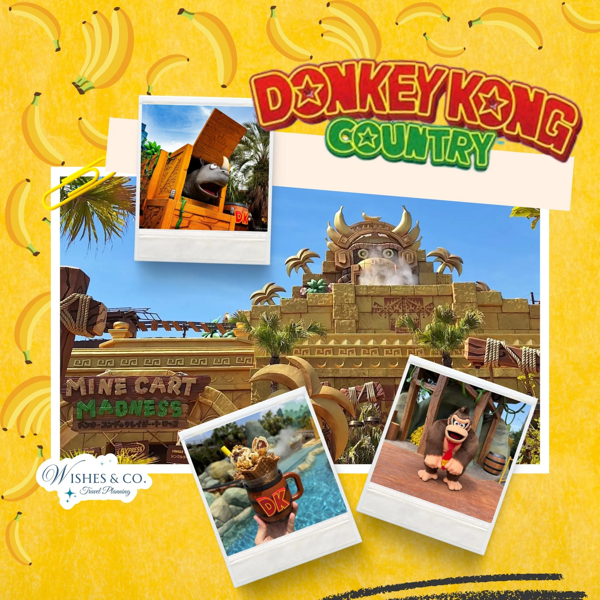 Donkey Kong Country at Universal Orlando&rsquo;s Epic Universe is going to be a full on obsession. 🎮🍌

Mine-Cart Madness looks like it&rsquo;s jumping straight out of the video game, including those wild &ldquo;broken track&rdquo; moments where it 