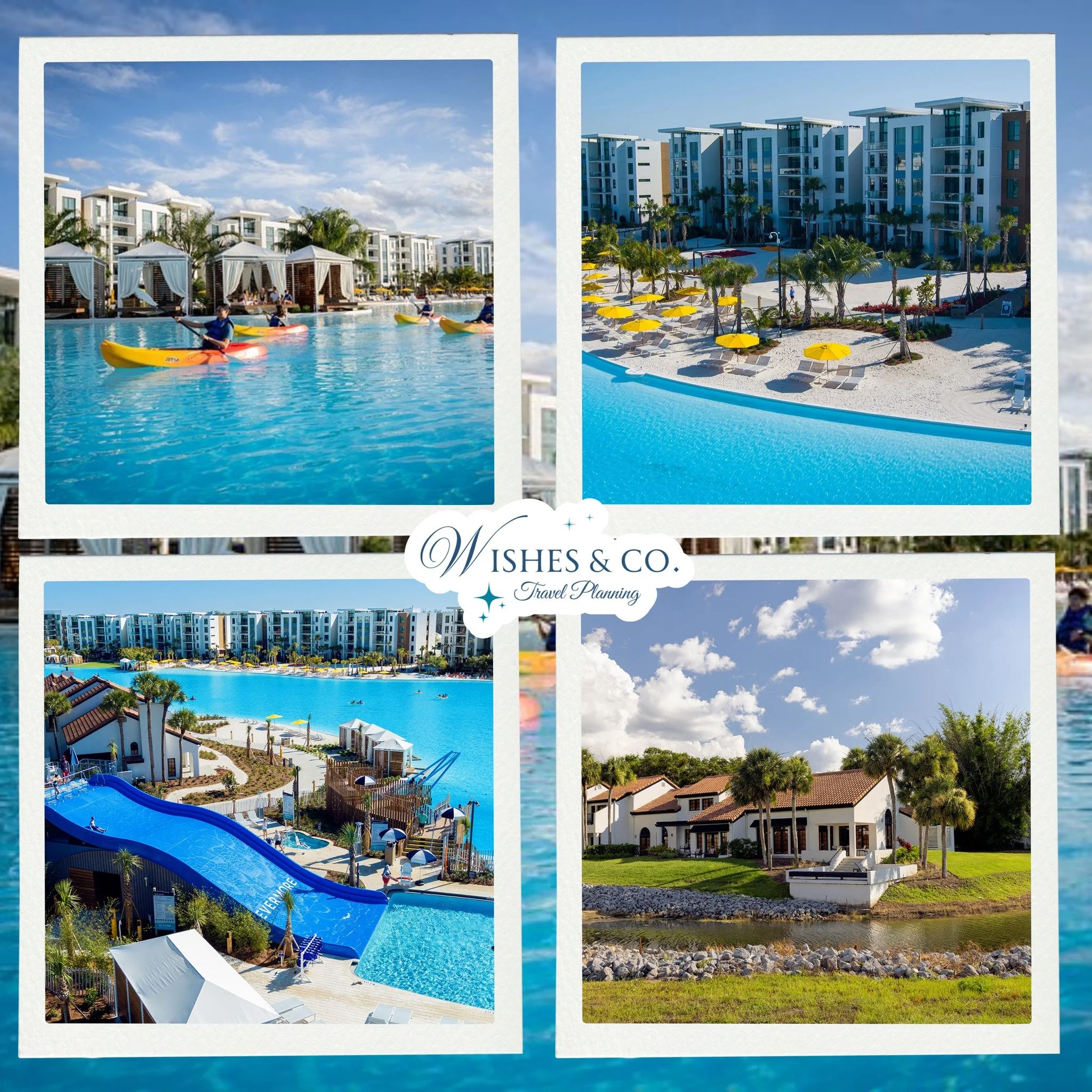 Have you seen Evermore Resort in Orlando?

It&rsquo;s now a partnered resort with Universal Orlando, and it is completely different from the typical hotel setup most people picture.

Think massive crystal clear lagoons, sandy beaches, paddleboards, c