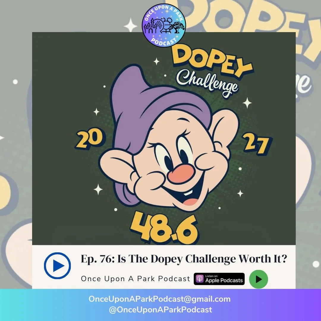 Four races. Four days. Nearly 50 miles. And more early mornings than any sane person should sign up for, yet here we are. 

In this episode of @onceuponaparkpodcast, we&rsquo;re diving into the wild (and slightly Dopey) world of the runDisney Dopey C