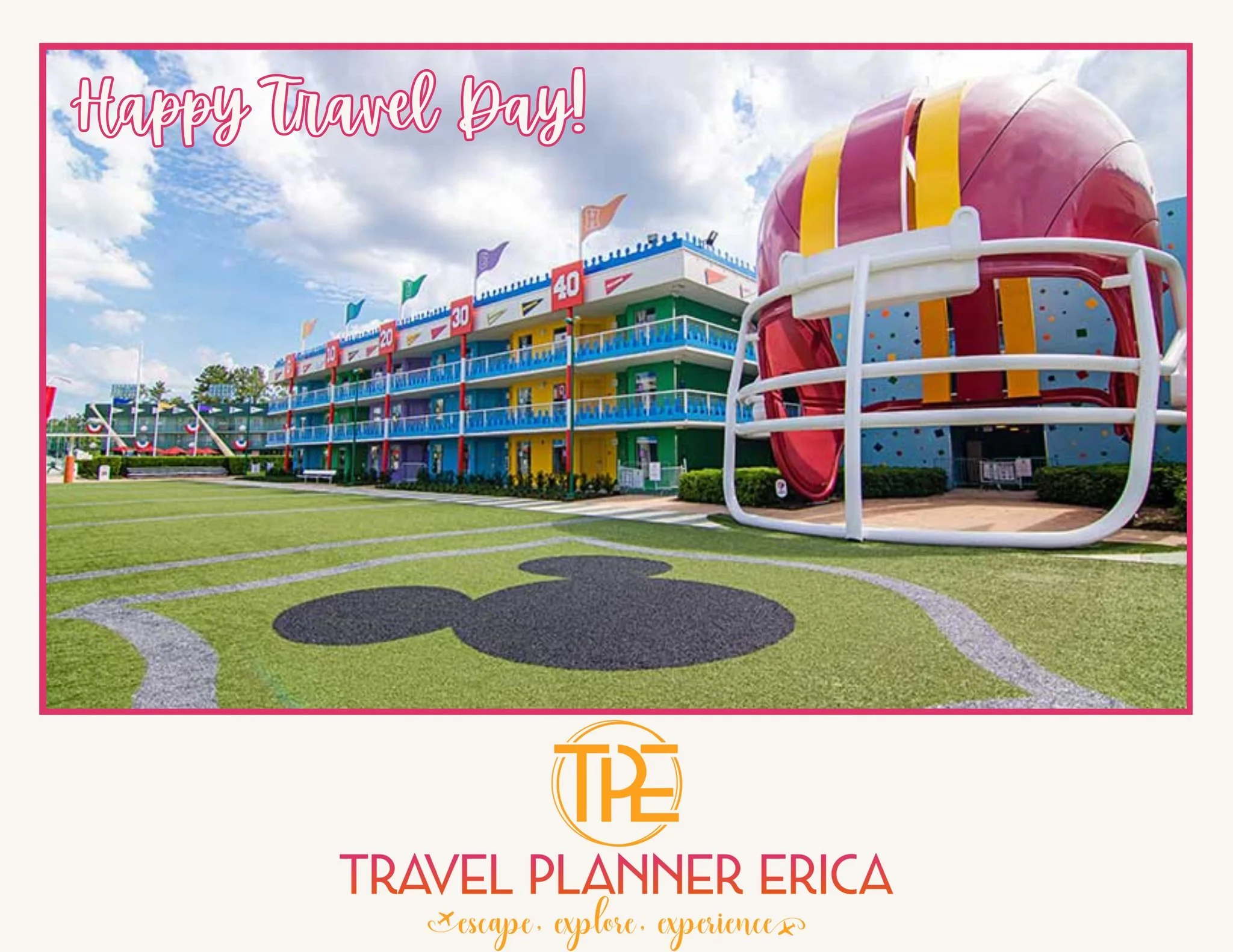 ⚾️🏀 Happy Travel Day! 🏀⚾️

Today one of my dear friends (and someone I&rsquo;ve had the joy of helping plan many adventures for over the years!) is checking in at Disney's All Star Sports Resort for a fun-filled Walt Disney World adventure with her