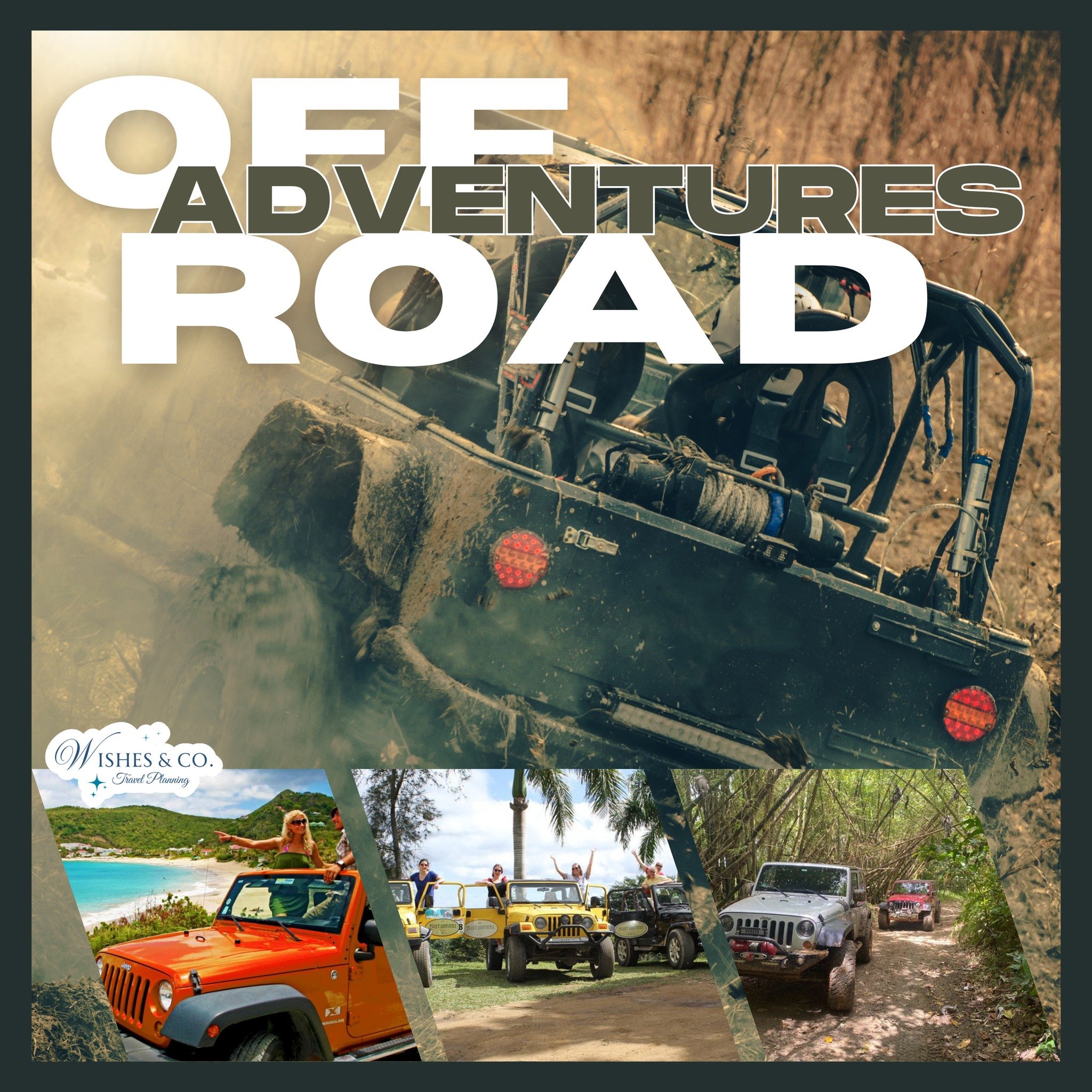 If you love a little adventure mixed into your beach vacation, some of the most fun excursions I book for clients in the Caribbean involve Jeeps and off-road vehicles. Think guided jungle drives, beach off-roading, and ATV or 4x4 adventures that take