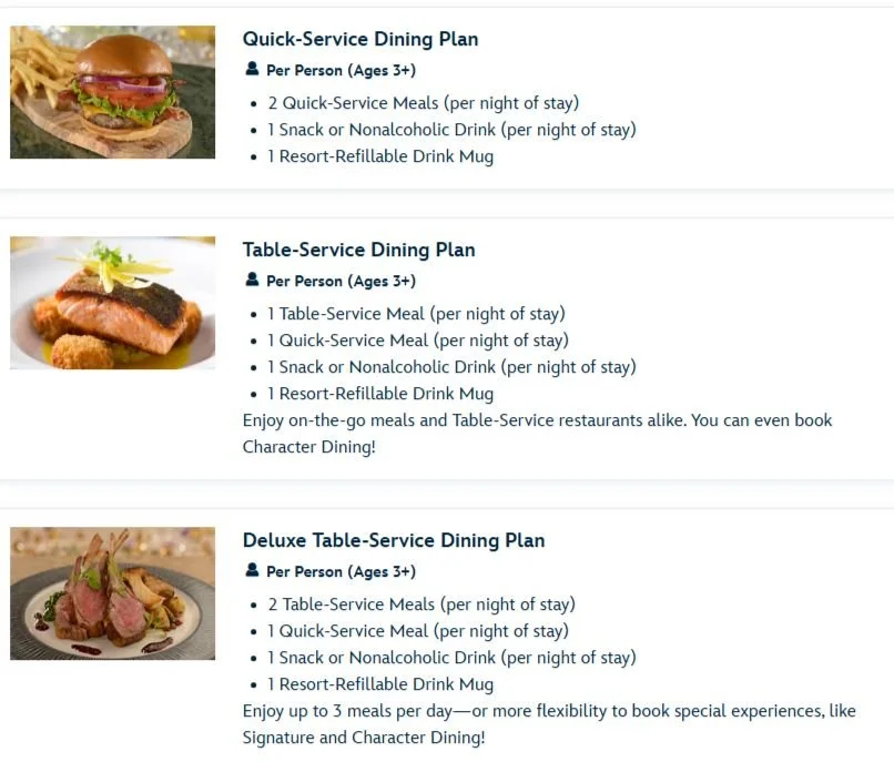 Dining Plans are officially back for 2027 packages at Walt Disney World Resort, and if you love having your meals pre-budgeted (and your snacks magically already paid for), this is BIG news.

Here&rsquo;s what your options look like for 2027: