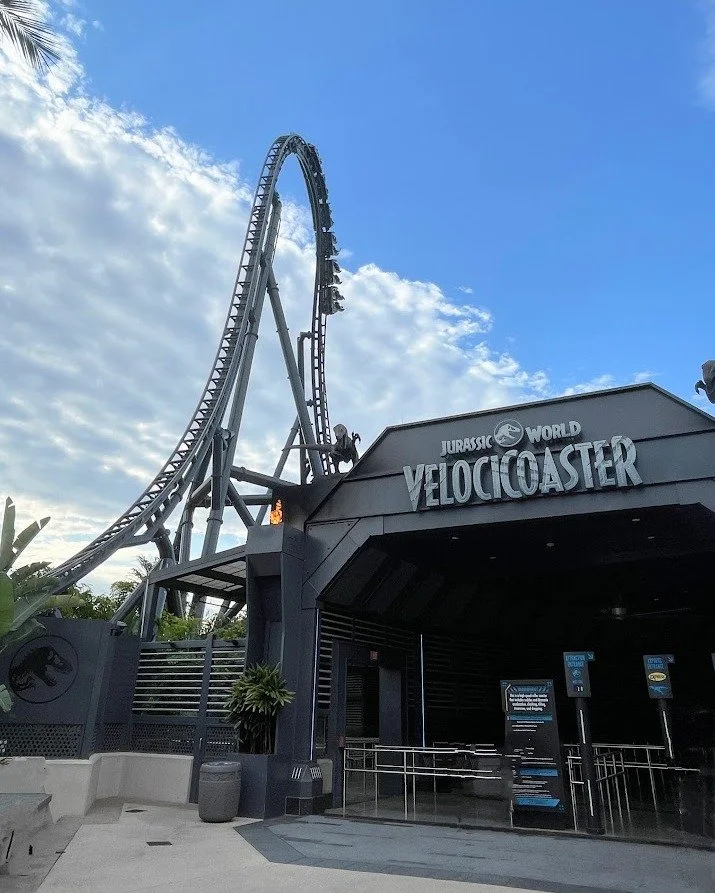 If your family loves a mix of big thrills and really immersive theming, the Jurassic area inside Universal Islands of Adventure is such a fun part of the park to explore. Between spotting Blue the raptor, letting the kids run wild in Camp Jurassic, a