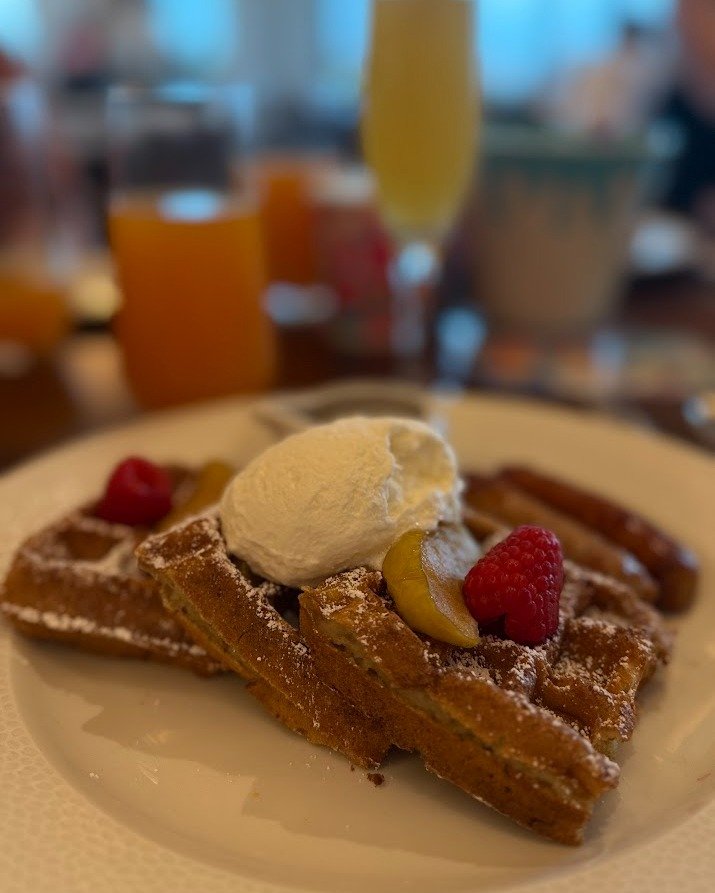 Hot take: the Sour Cream Waffles at Topolino's Terrace &ndash; Flavors of the Riviera might be one of the best breakfast items at all of Walt Disney World Resort. 

Listen, I know Mickey waffles usually get all the attention, and for good reason, but
