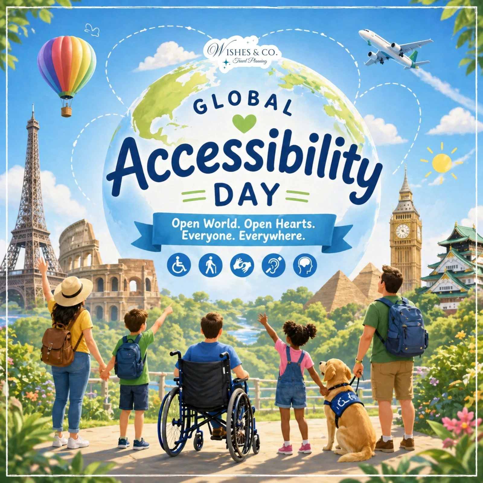 One of the things I love most about being part of Wishes &amp; Co is how strongly we believe that travel should be accessible for everyone 💙🌎

So many families assume certain destinations or vacations are out of reach because of accessibility needs