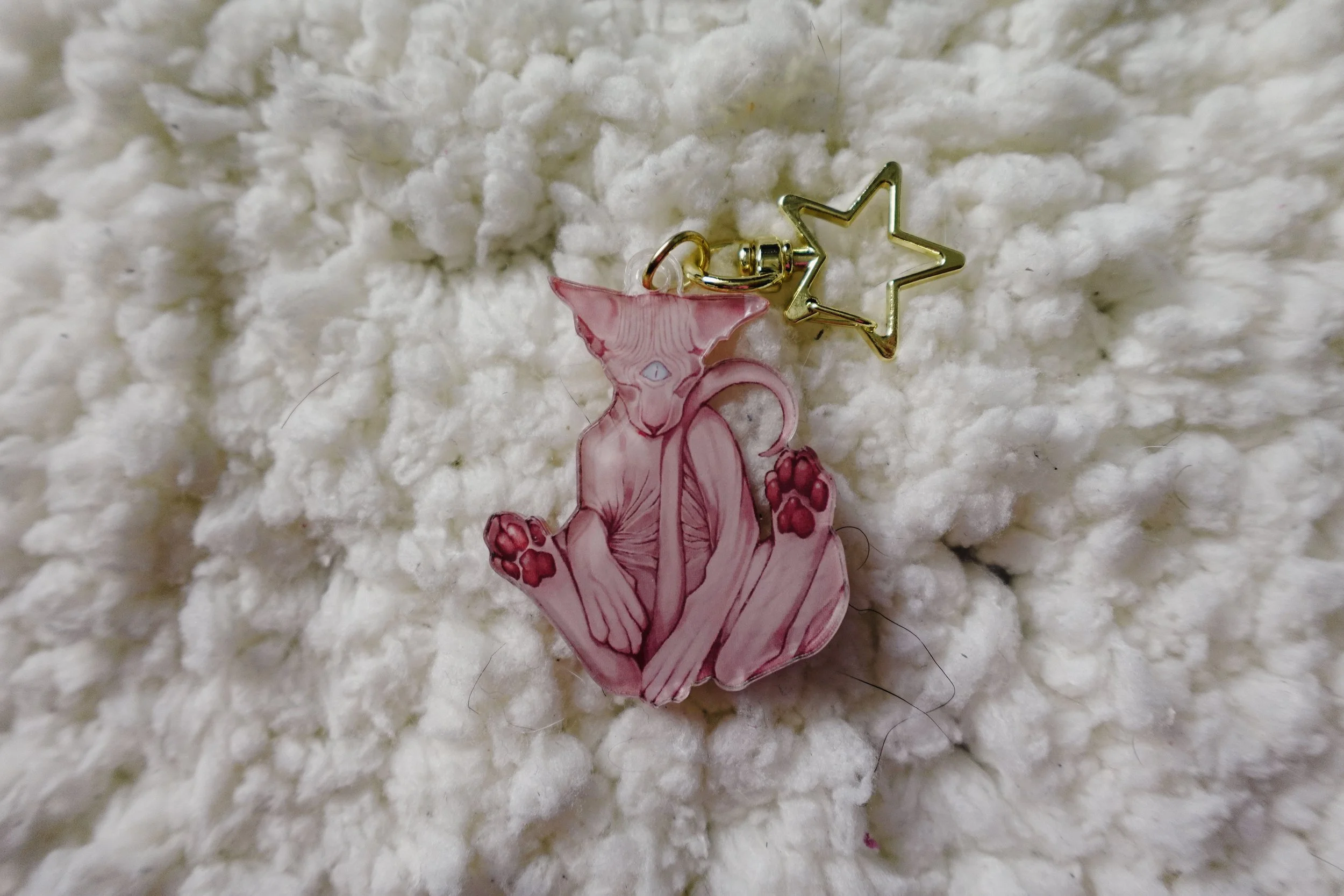 Eternal Sphinx Cat Keychain