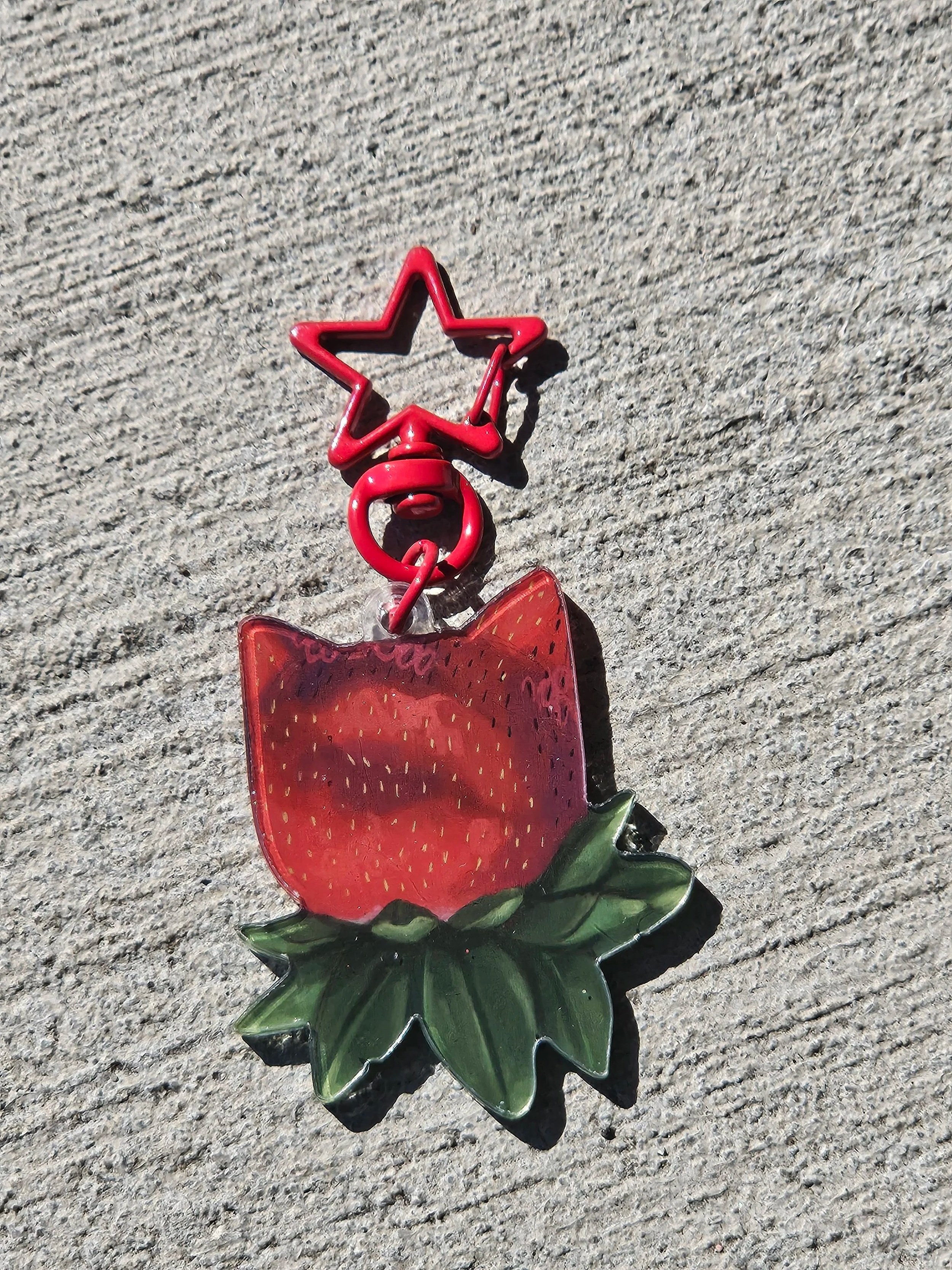 Familiar Strawberry Keychain
