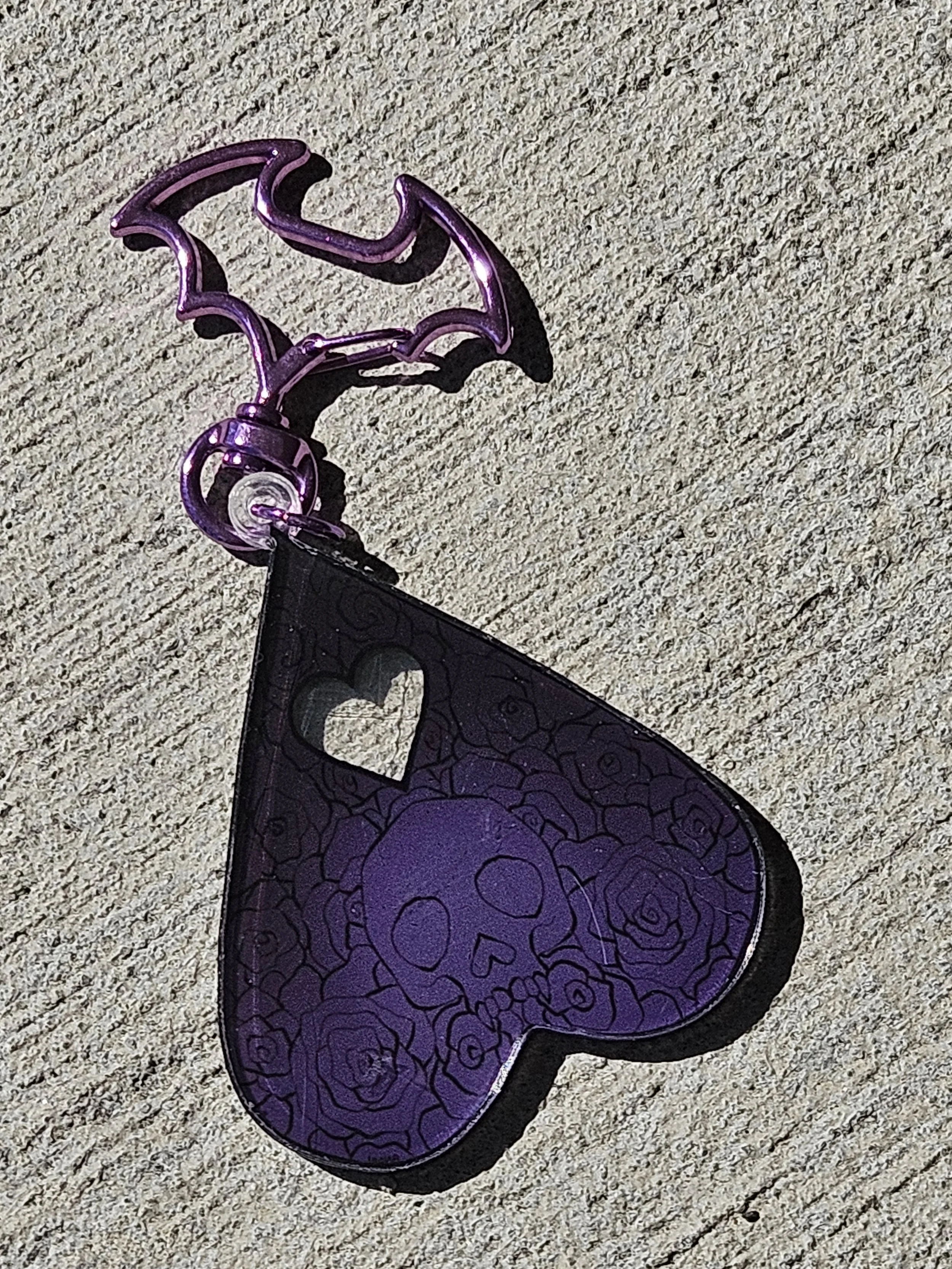 Skull Planchette Keychain