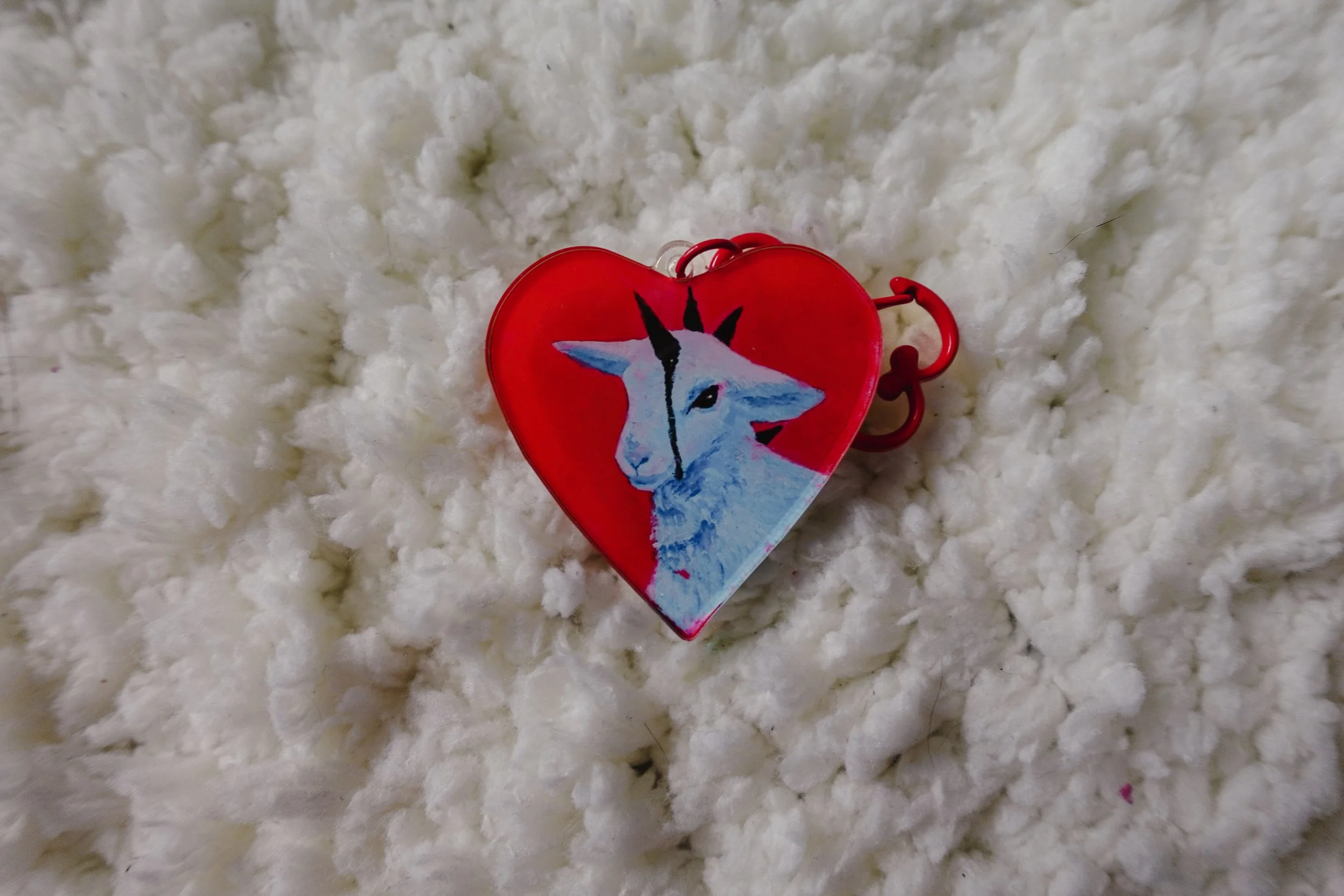 Spiked Goat Acrylic Keychain
