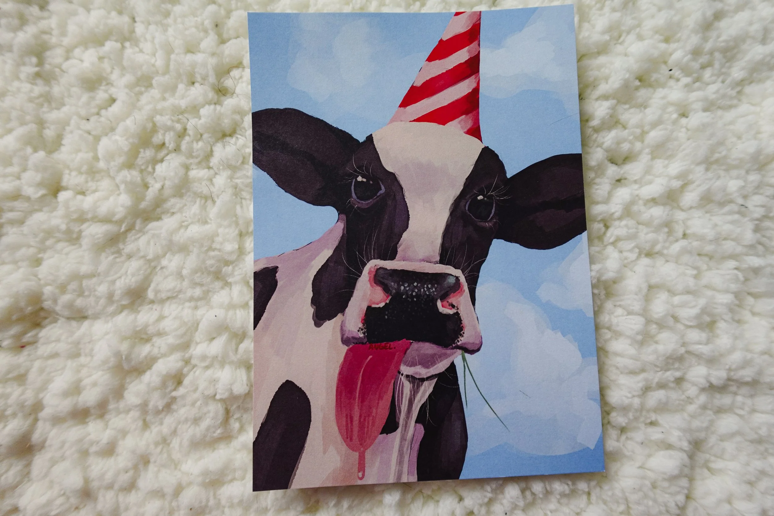 Party Cow Art Print