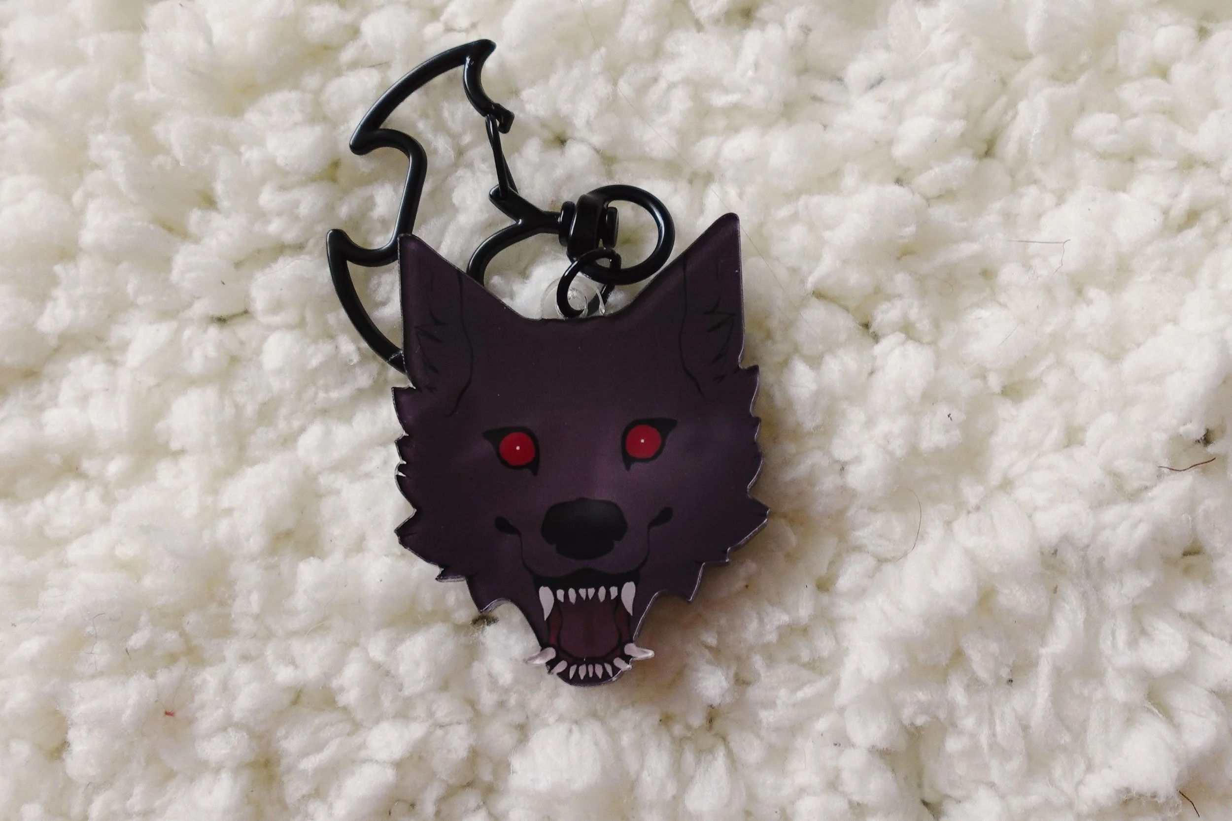 Wolf Head Acrylic Keychain