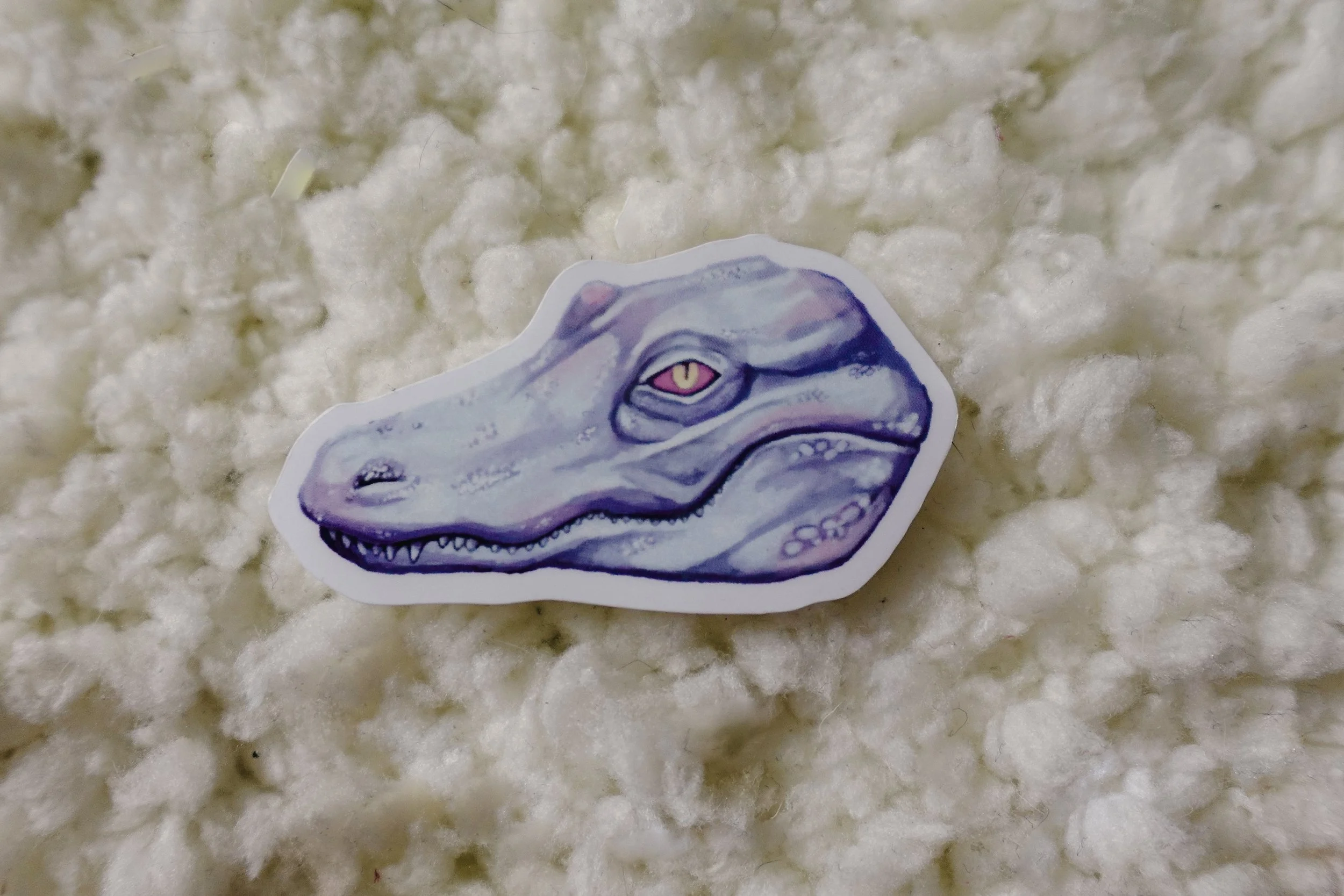 Albino Gator Vinyl Sticker