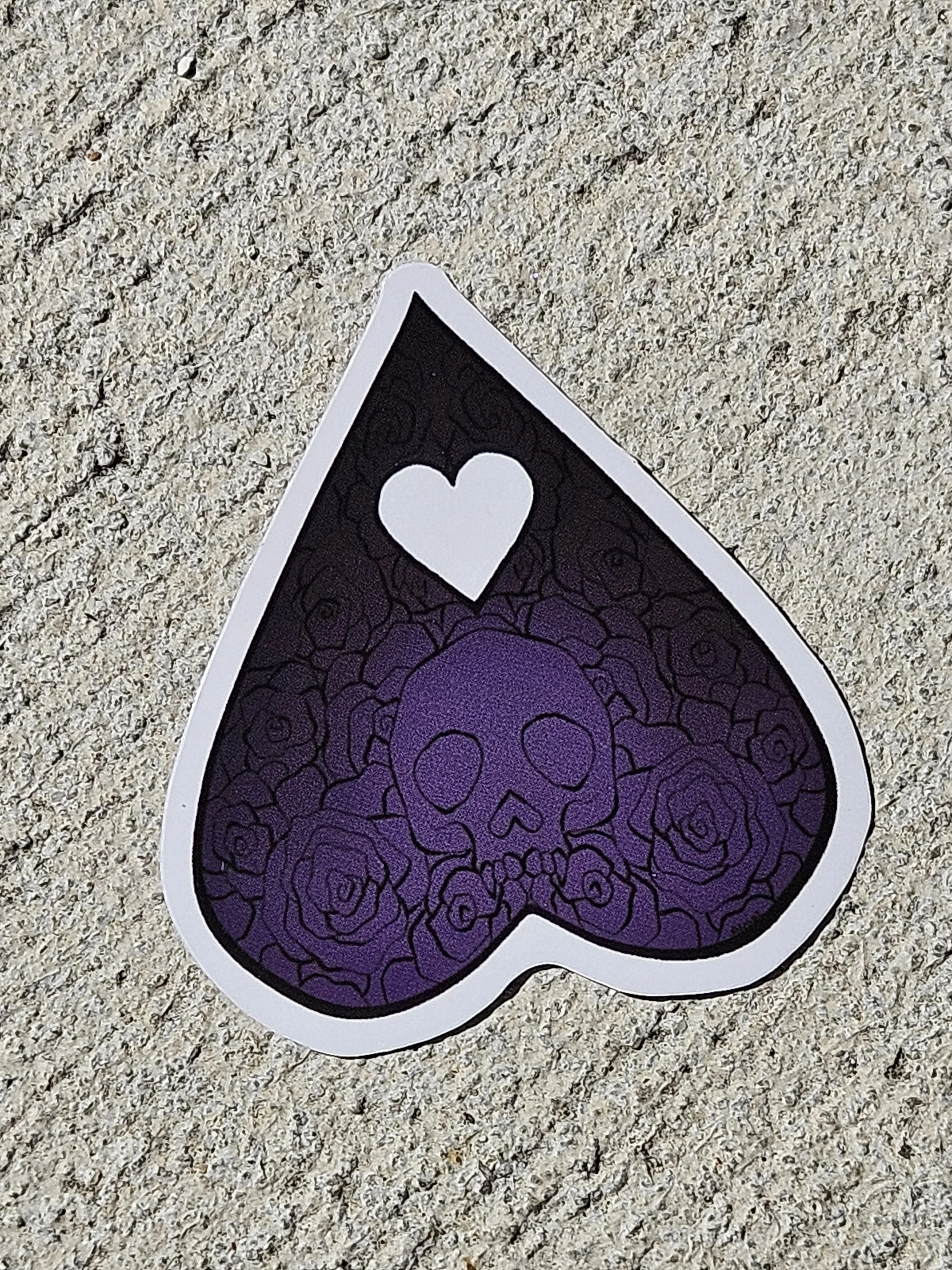 Clear Skull Planchette Sticker
