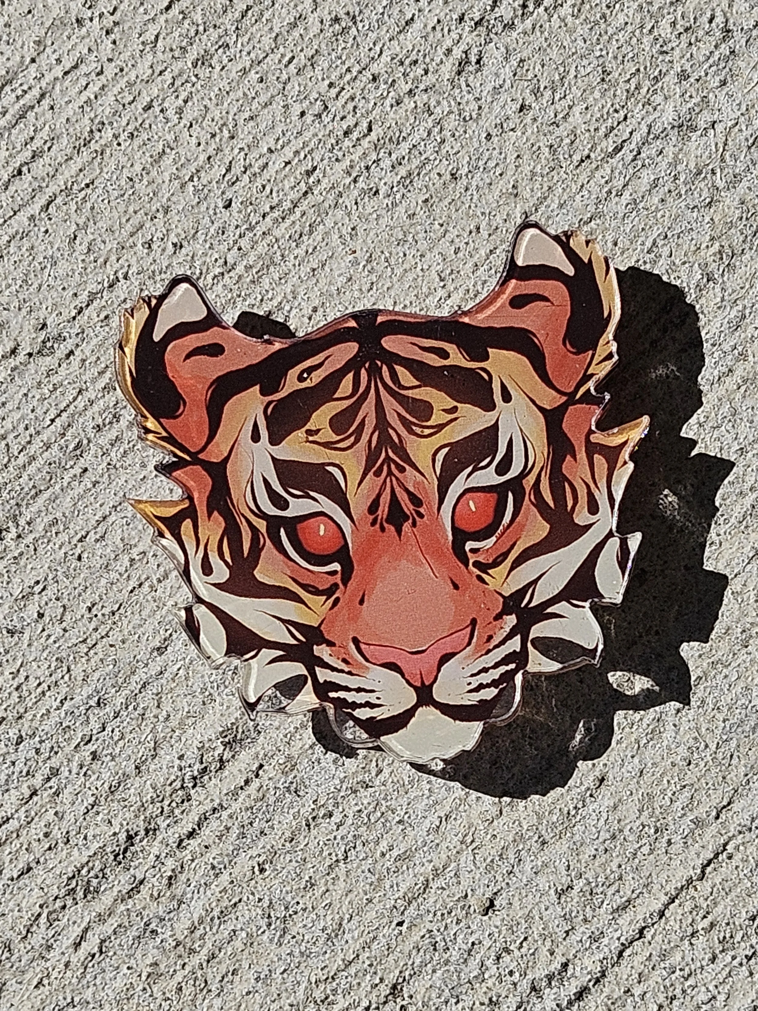 Magnetic Tiger Pin