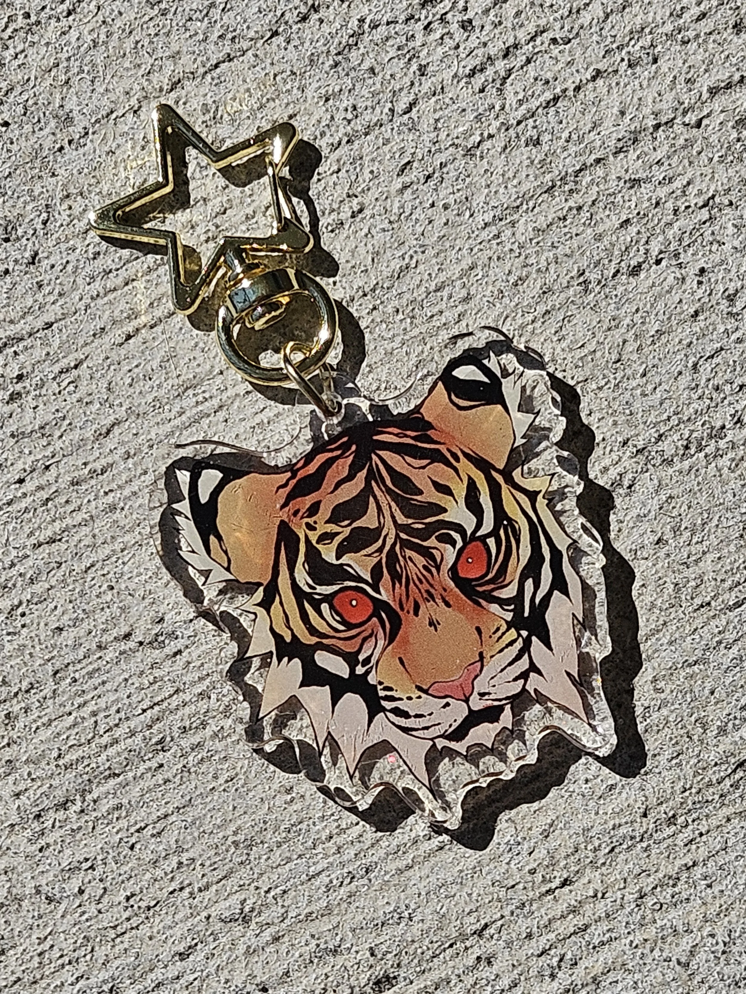 Bitchin' Mad Tiger Keychain