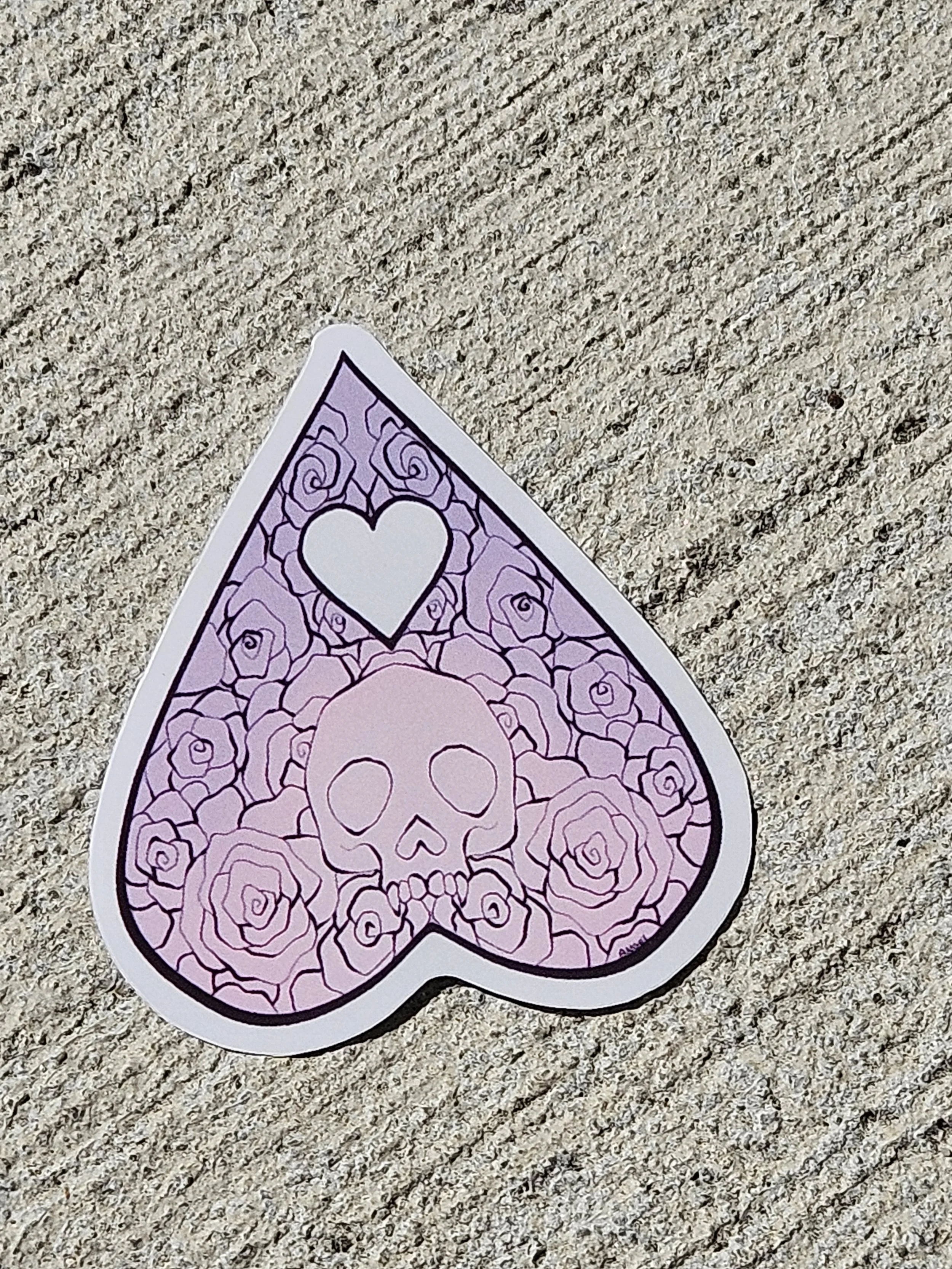 Clear Blonde Planchette Sticker
