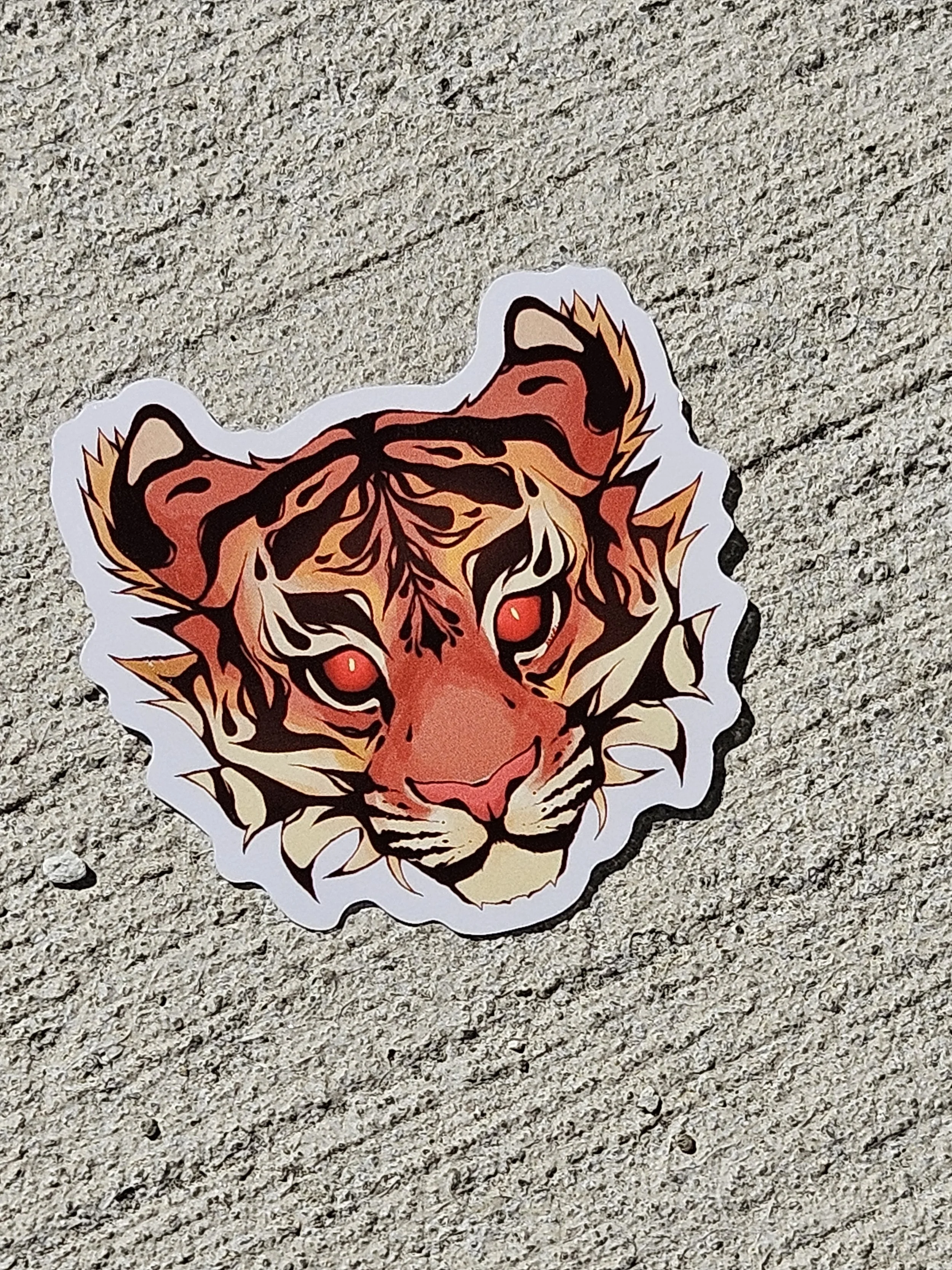 Clear Tiger Sticker