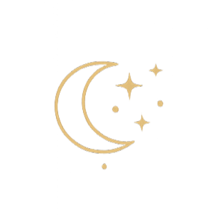 Golden moon & stars, symbol for Intuitive healing. During a session I'll do a chelation and then guidance will lead me to more advanced techniques such as chakra energy healing, past lives, hara, and core star expansion.