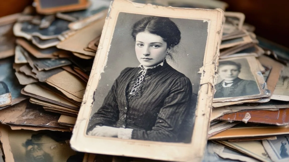Black and white photo of a women. Past Life Healing clears stuck energy from a previous life time that is hindering your ability to move forward in a health way in this life.