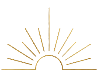 Gold rising sun symbol for healing and coaching program in bozeman mt.