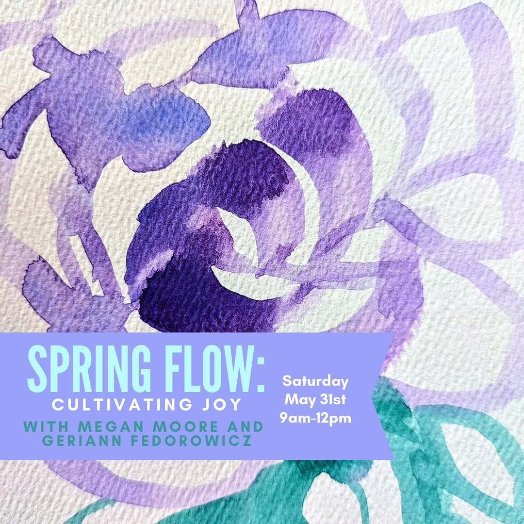 What does it mean to be in flow? How do you start cultivating joy in your life right now, just as you are? Join artist Megan Moore and psychotherapist Geriann Fedorowicz for a morning of playful self-exploration, mindfulness and creativity. Experimen