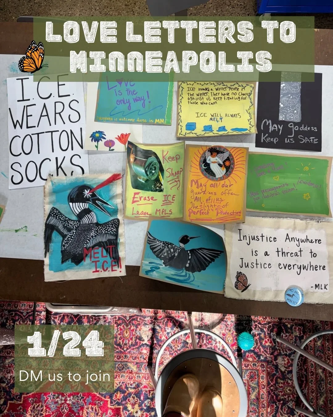 We are here at the Toolbox, holding space and making art. DM if you&rsquo;d like to join us. Not sure how long we will be here so message first! We have some supplies, bring a project or whack some metal with Dunn Good Studios.