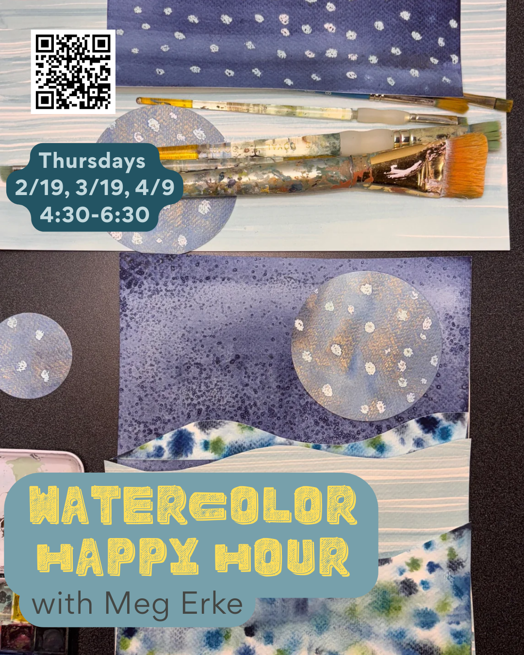 Water Color Happy Hour 