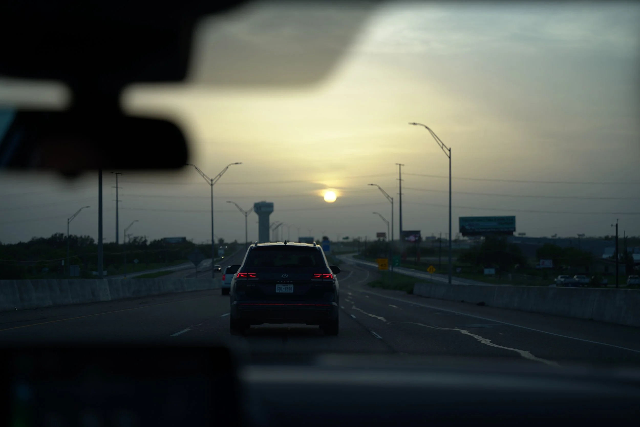 Highway between the two cities.