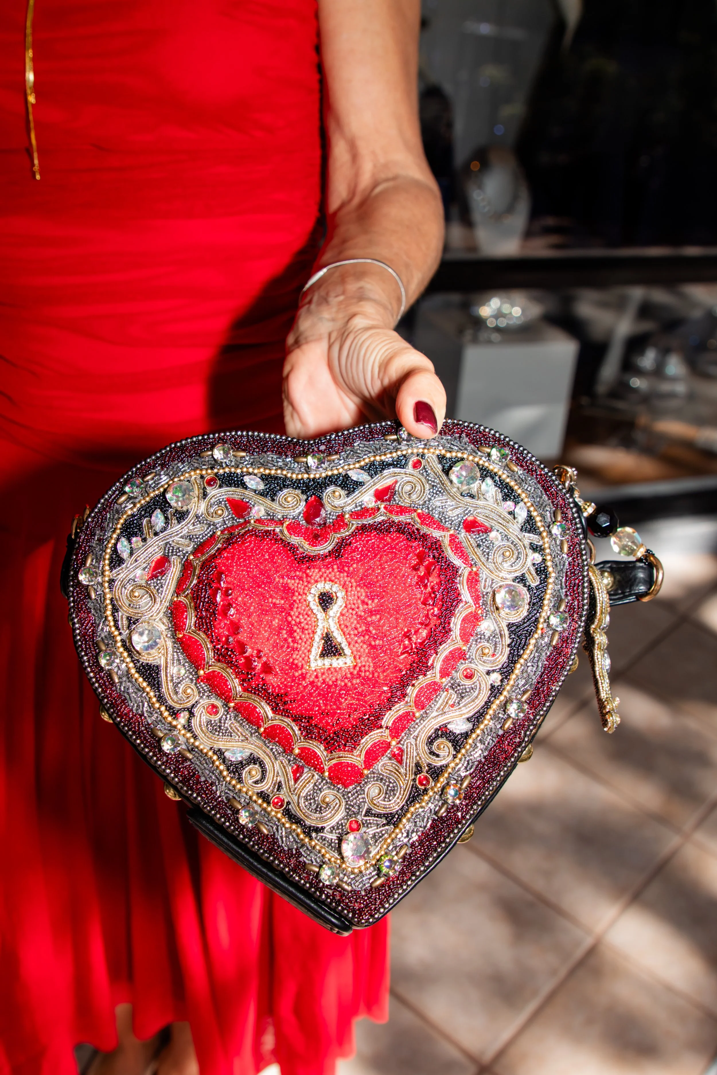 Mary Frances Embrace Top Handle Bag