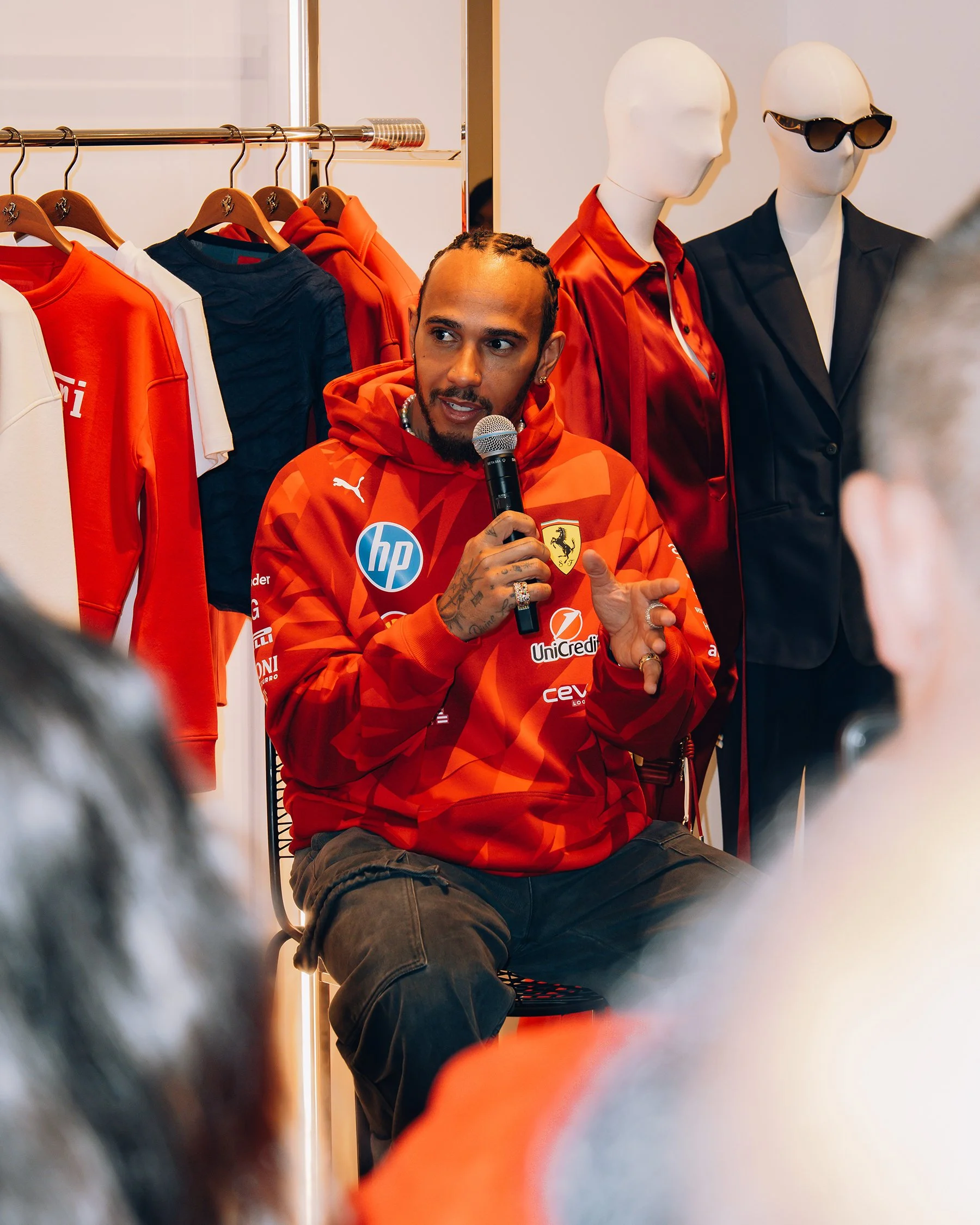 Lewis Hamilton for Ferrari Lifestyle at Bellagio Las Vegas