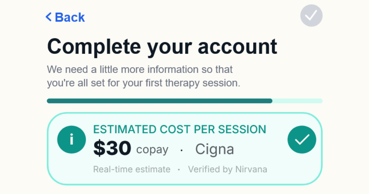 Nirvana Session Cost Estimate