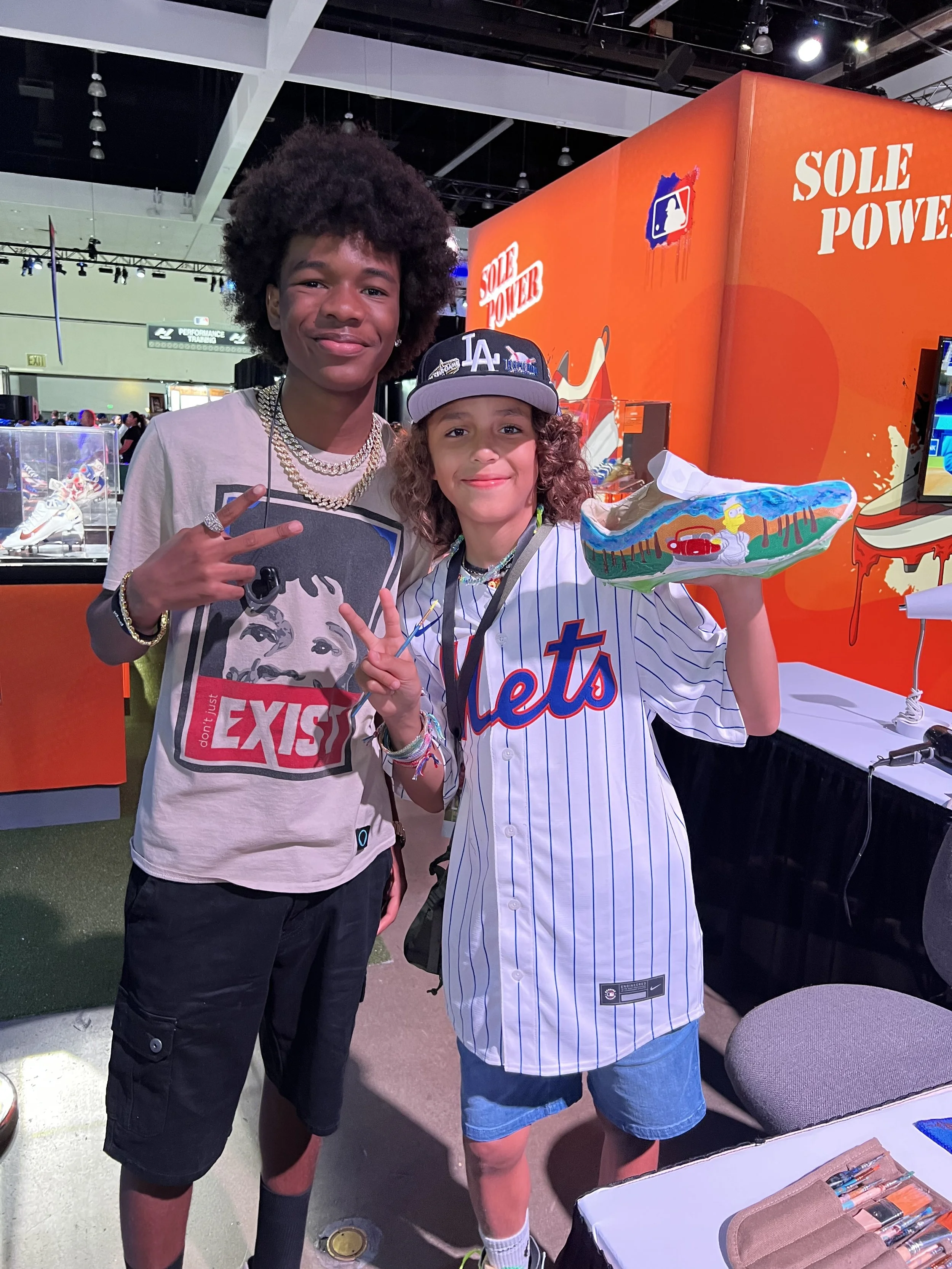 Custom Kicks at Sole Power at MLB All-Star