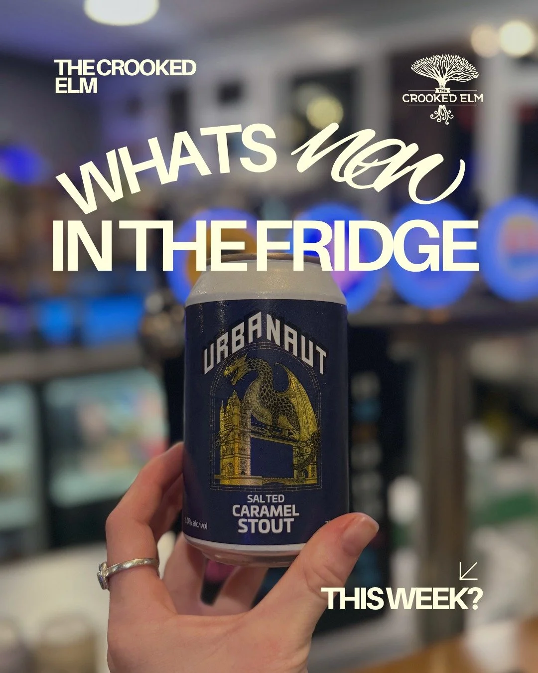 WHAT&rsquo;S NEW IN THE FRIDGE THIS WEEK? 👀

Fresh drops, old favourites, and a few cheeky surprises have just landed in The Crooked Elm fridge. Whether you&rsquo;re after something hoppy, hazy, dark, fruity, or completely booze-free, there&rsquo;s 