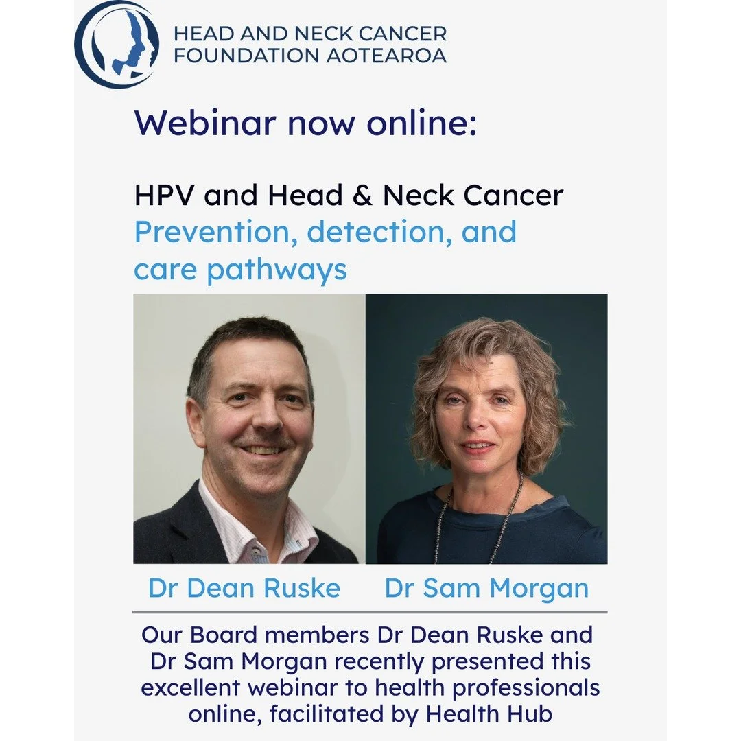 While this webinar was designed to support health professionals, we think sharing this with our community and the public will provide many vital insights into the connection between HPV and head &amp; neck cancer. 

Special thanks to our Board truste