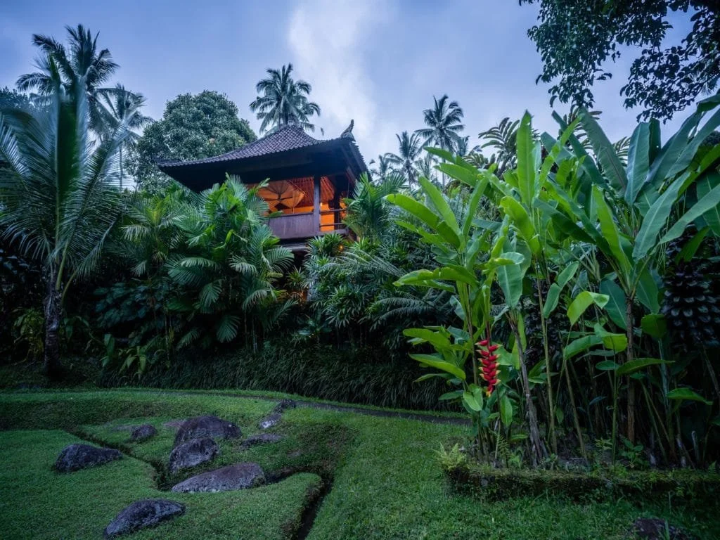 Jungle Eco Retreat - Evening Villa View .jpg