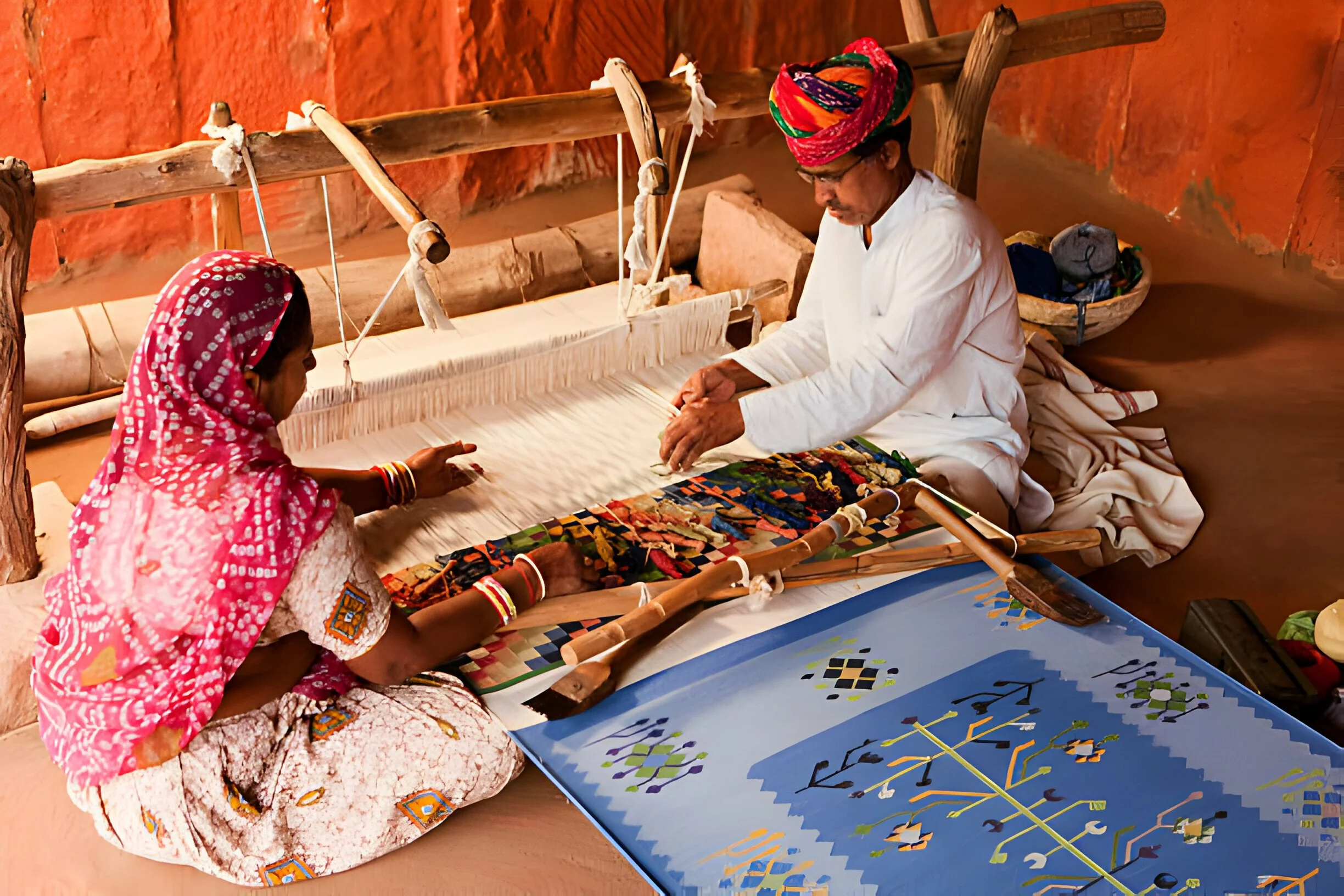 Local Artisans making Dari(Local Carpet).jpg