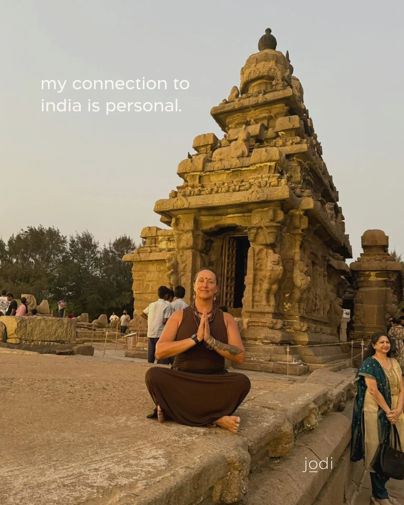 india isn't somewhere i discovered.

it was part of my story long before i ever went there.

my dad was born in agra, and his family home was directly across the road from the taj mahal, with my grandparents running a restaurant and rickshaw business