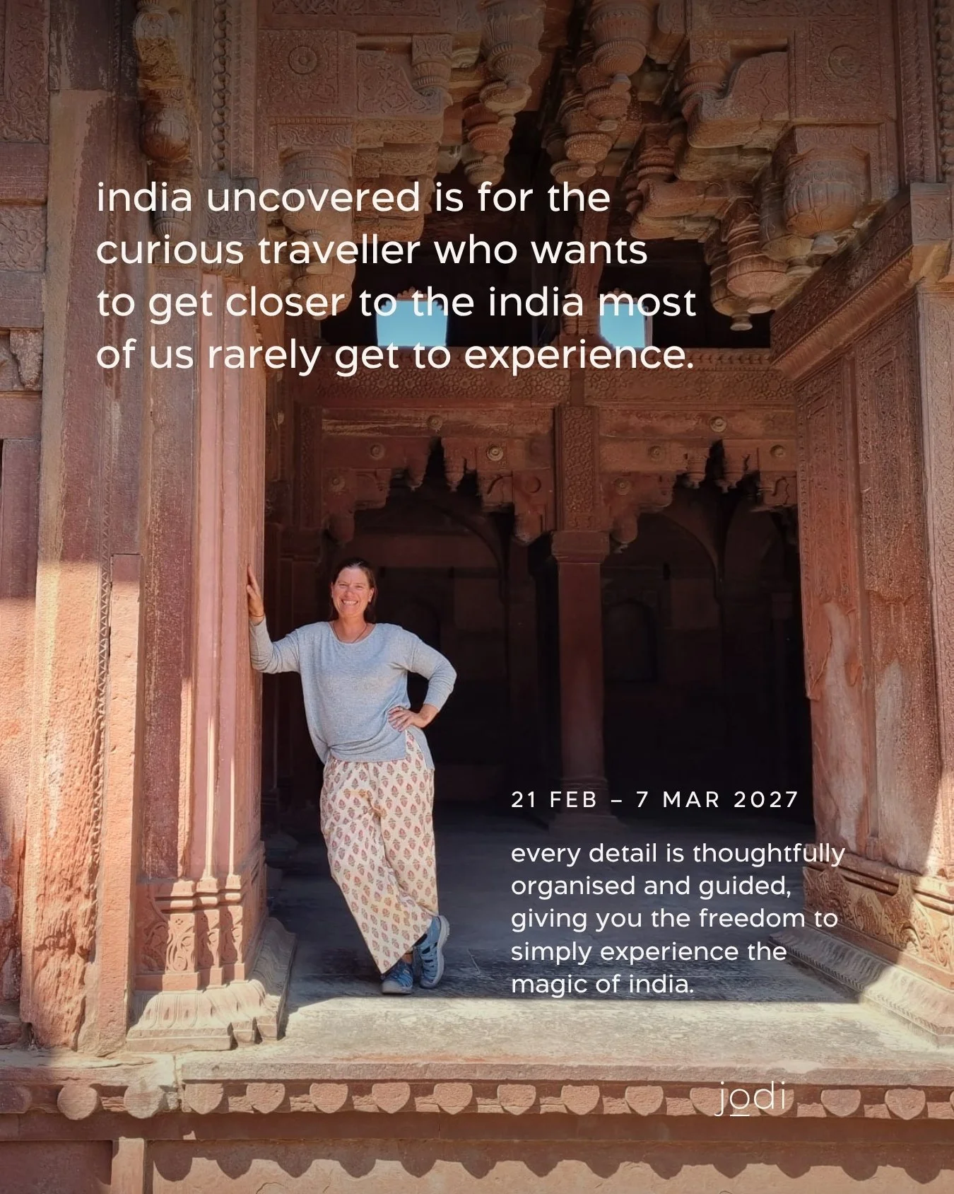 this is the india that lights my soul on fire.

india uncovered is a 15-day journey through kerala, madurai, mumbai and varanasi.

it's slower.

more human.

more curious.

there will be sacred places and extraordinary cities.

food and traditions.

