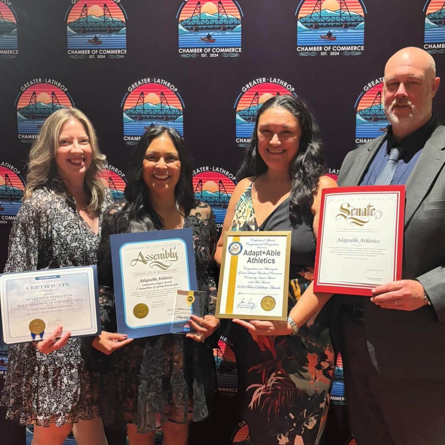 We are incredibly honored to share that Adaptable Athletics received the Community Impact Award at the Best of Lathrop Awards Night hosted by the Greater Lathrop Chamber of Commerce! 💙⚽️

When Adaptable Athletics started, we simply wanted to create 