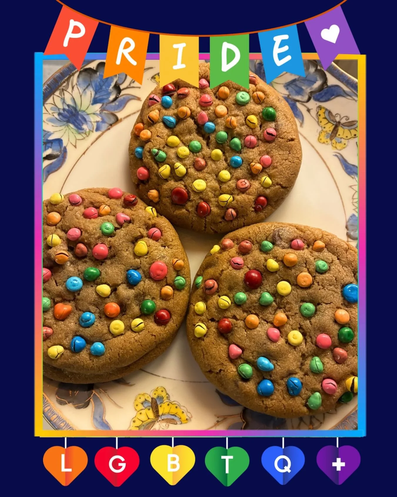 Happy Pride Month!!! 🏳️&zwj;🌈 

Blue Rose Bakery is a proud, LGBT+ owned business all year, but Pride month is a great excuse to rainbow-fy some of our treats! 🌈 

Last year at #bradystreet Pride, a lovely customer coined these the GAYEST COOKIES 