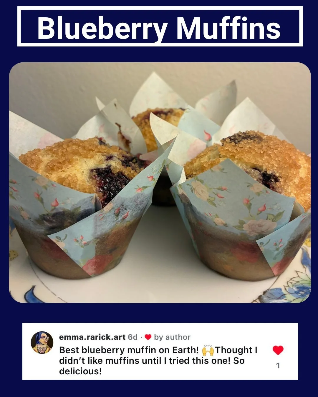 Product Feature: Blueberry Muffins! 🫐

With only 3 markets left to catch Blue Rose Bakery at the Deer District Market this season, we&rsquo;re featuring our bestsellers this week!

We make our blueberry muffins with fresh, organic blueberries and to