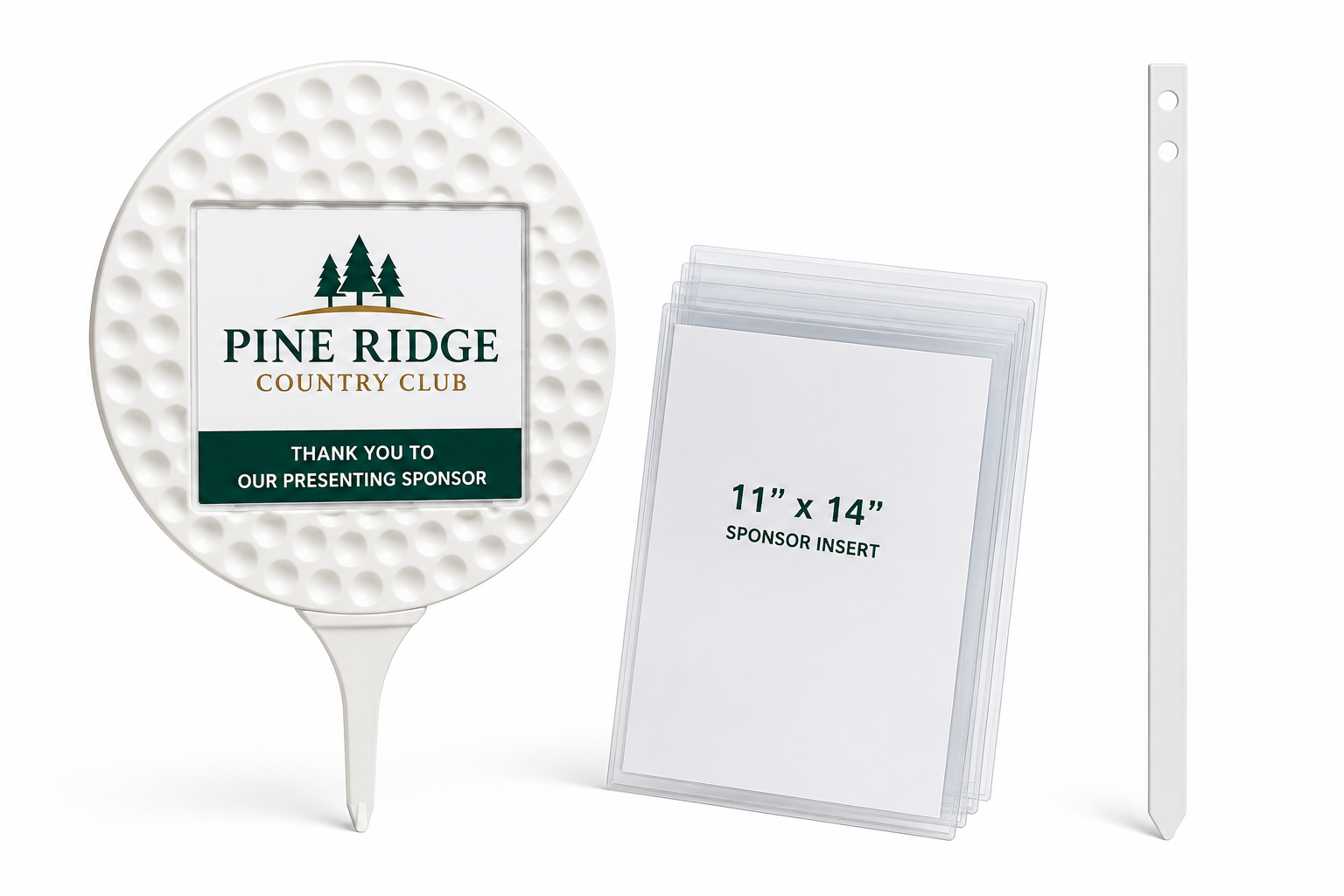 Tee-Signs® Reusable Sponsor Display System — Set of 9