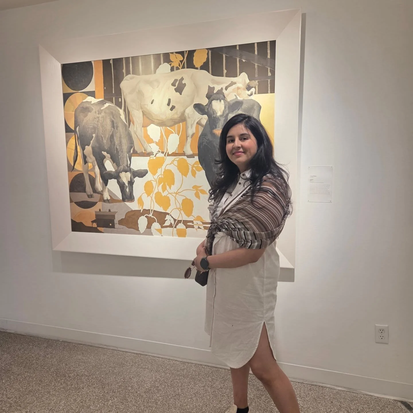 We had a beautiful date night the other day.

We attended a closing art exhibit @troutmuseumofart, the last one at their old location before moving to their new home by @lawrenceuni. Check out the massive 🌽 art. Doesn't it look good enough to eat?

