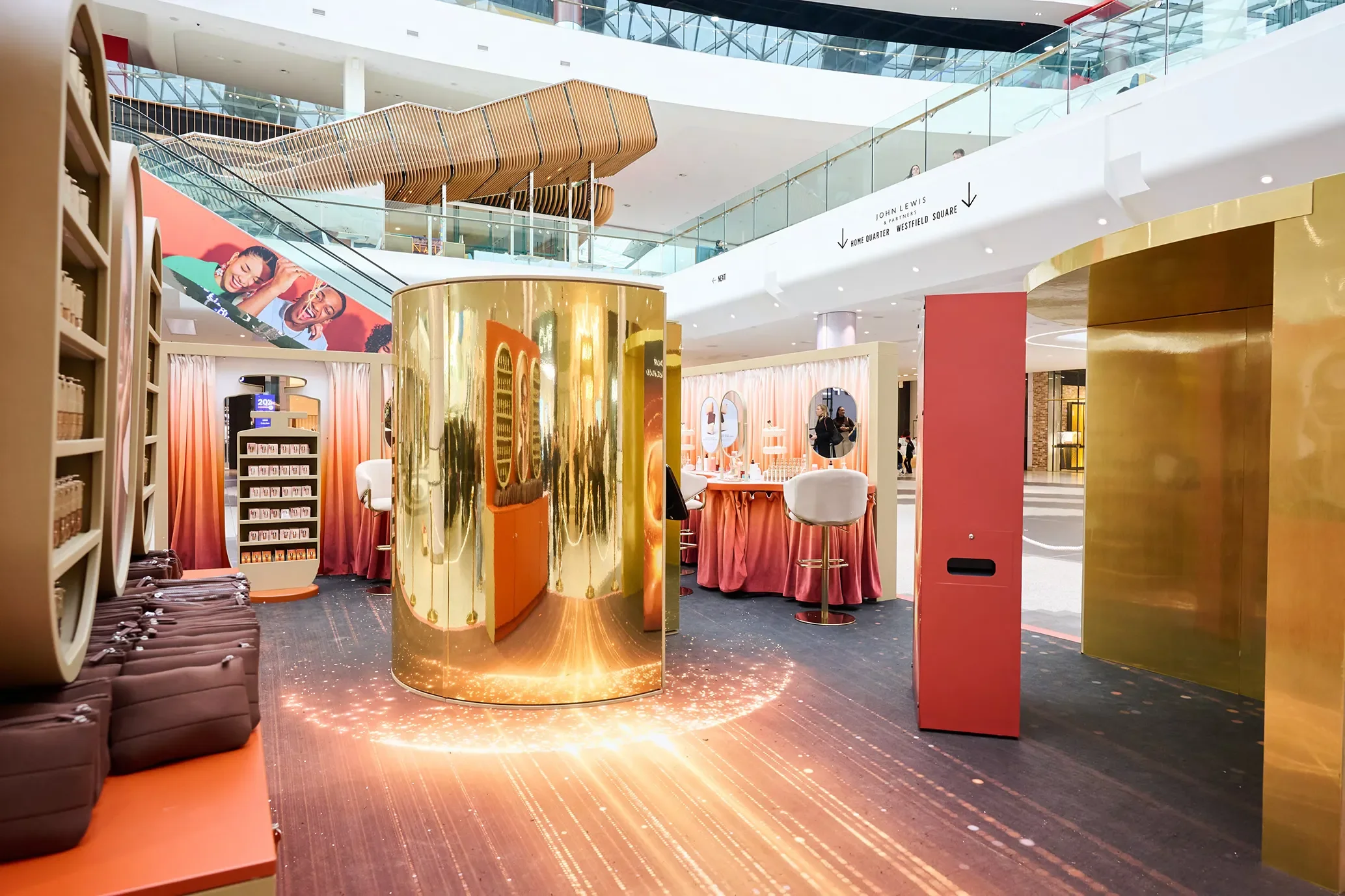 Clarins , The Radiance Studio, Interior of Stand