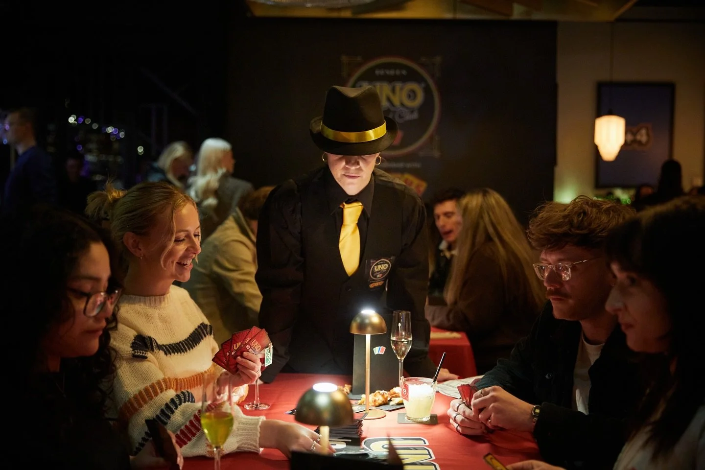 Backlash x UNO 🍸 

For one night only, we took over All Star Lanes at Westfield White City, inviting blaggers and geezers along to a speakeasy-style gaming night of friendly rivalry and unpredictable game play. Guests were expected to lie, bluff and