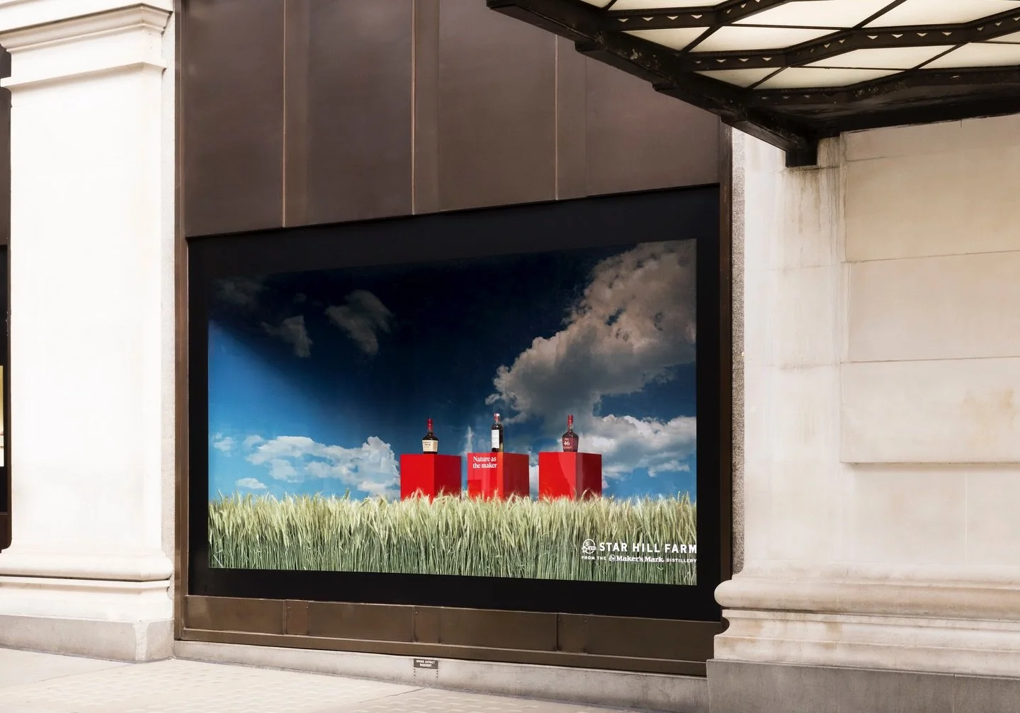 Backlash x Makers Mark x Selfridges 

Maker&rsquo;s Mark launched its new brand Star Hill Farm which embraces sustainable agriculture practices, choice of grain varietals, soil health, wood used for barrels and much more. The creative concept &lsquo;