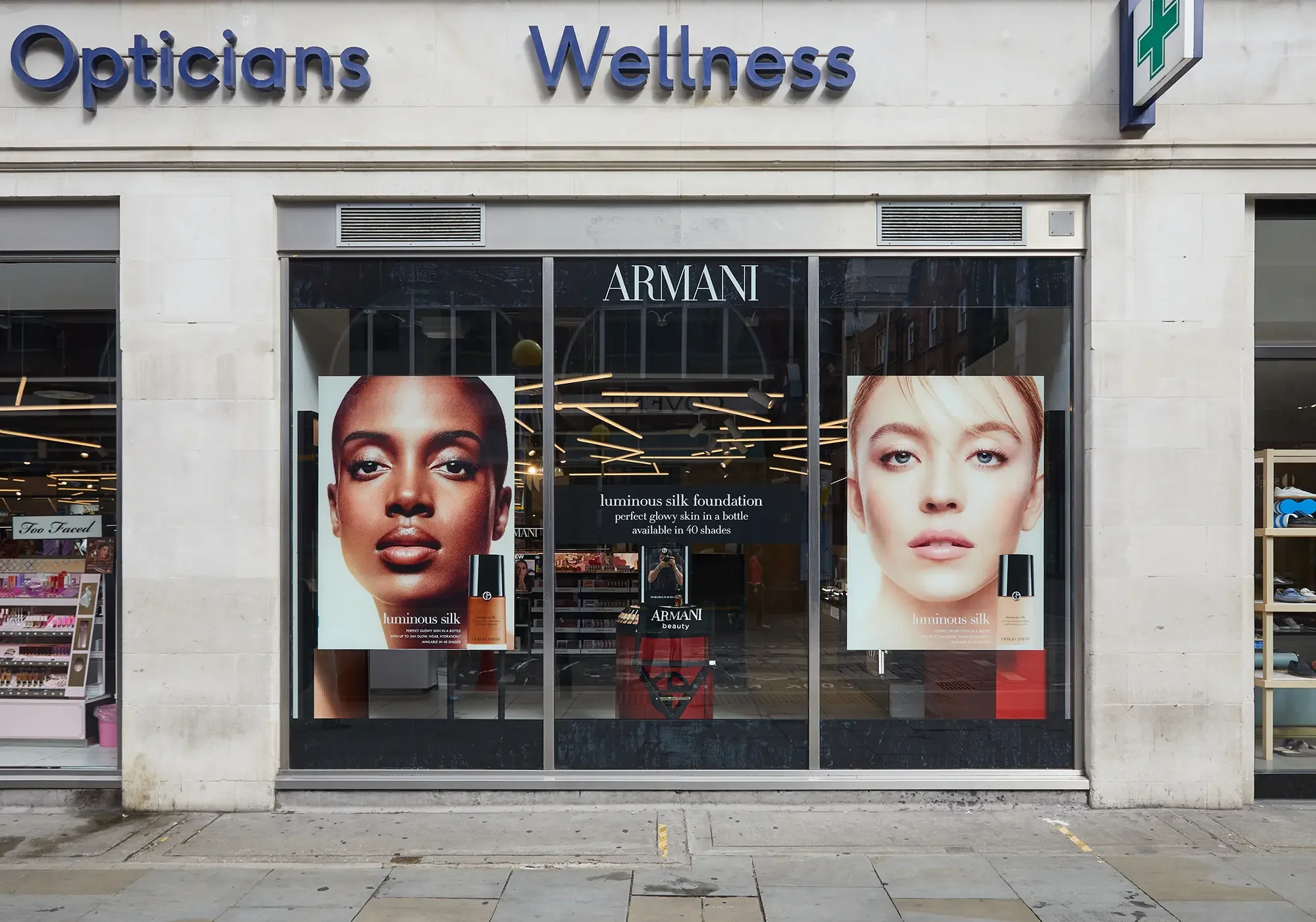 Armani, Boots, Retail Activation, Visual Merchandising Agency - Window