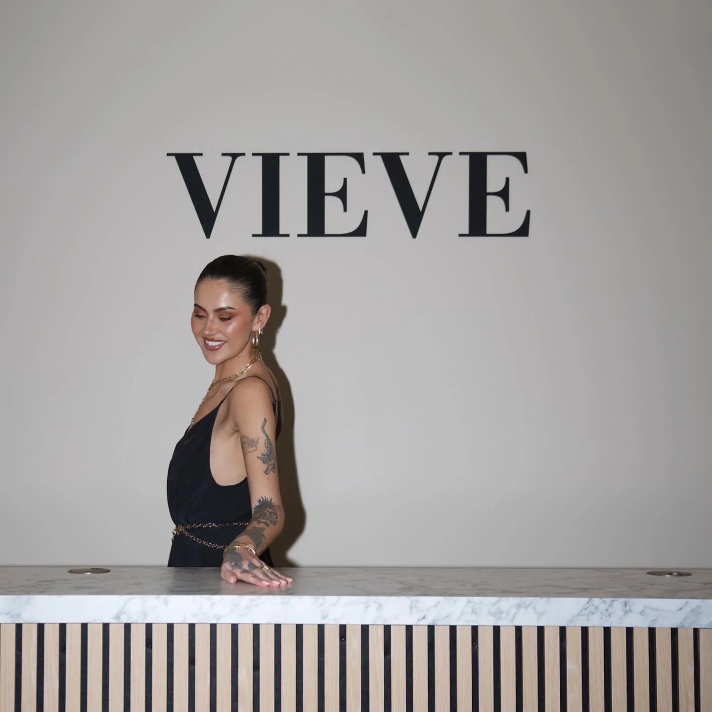 Vieve Pop-Up, Jamie Genevieve at the counter