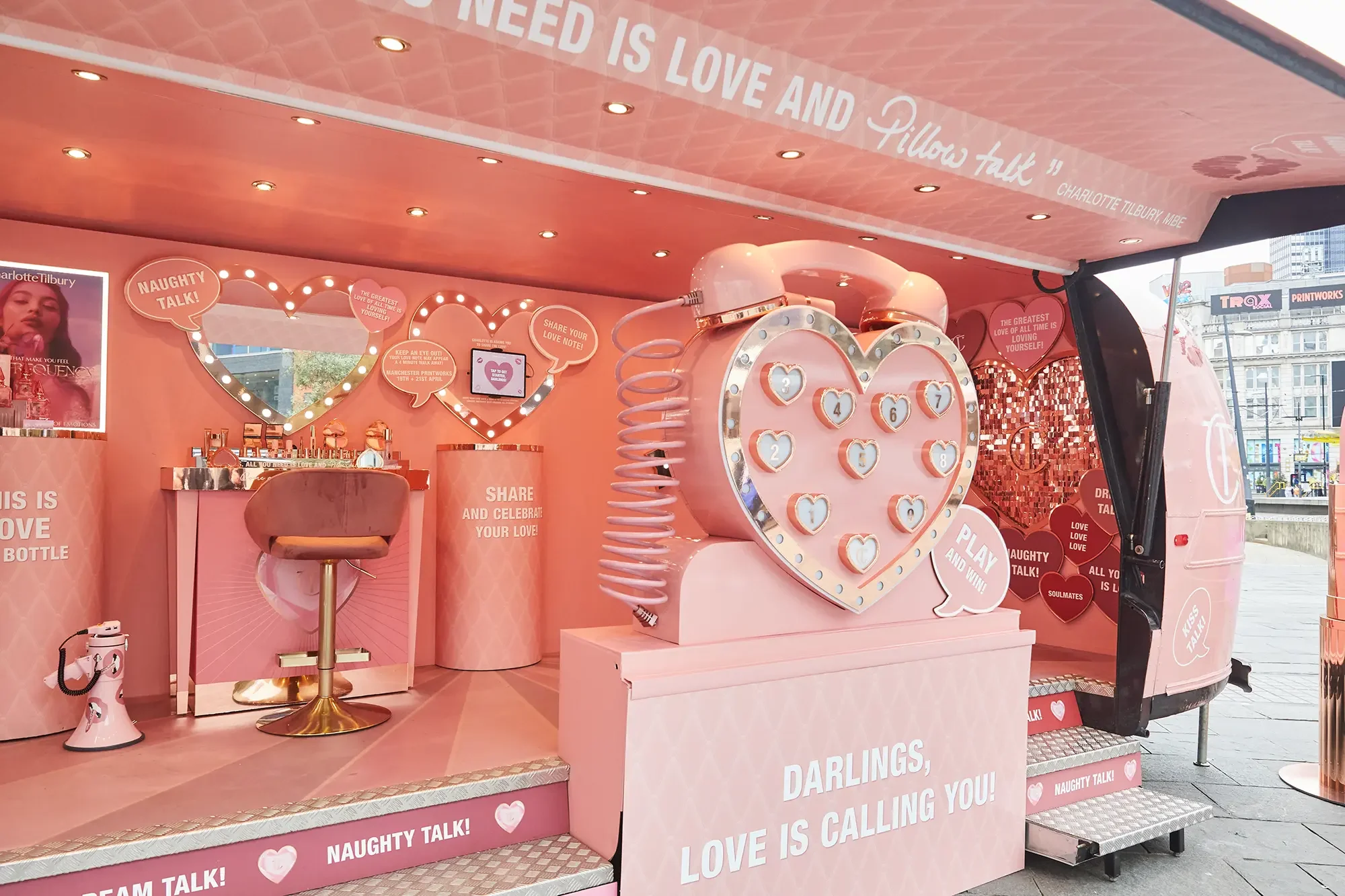 Charlotte Tilbury, Experiential Agency UK, Giant interactive phone